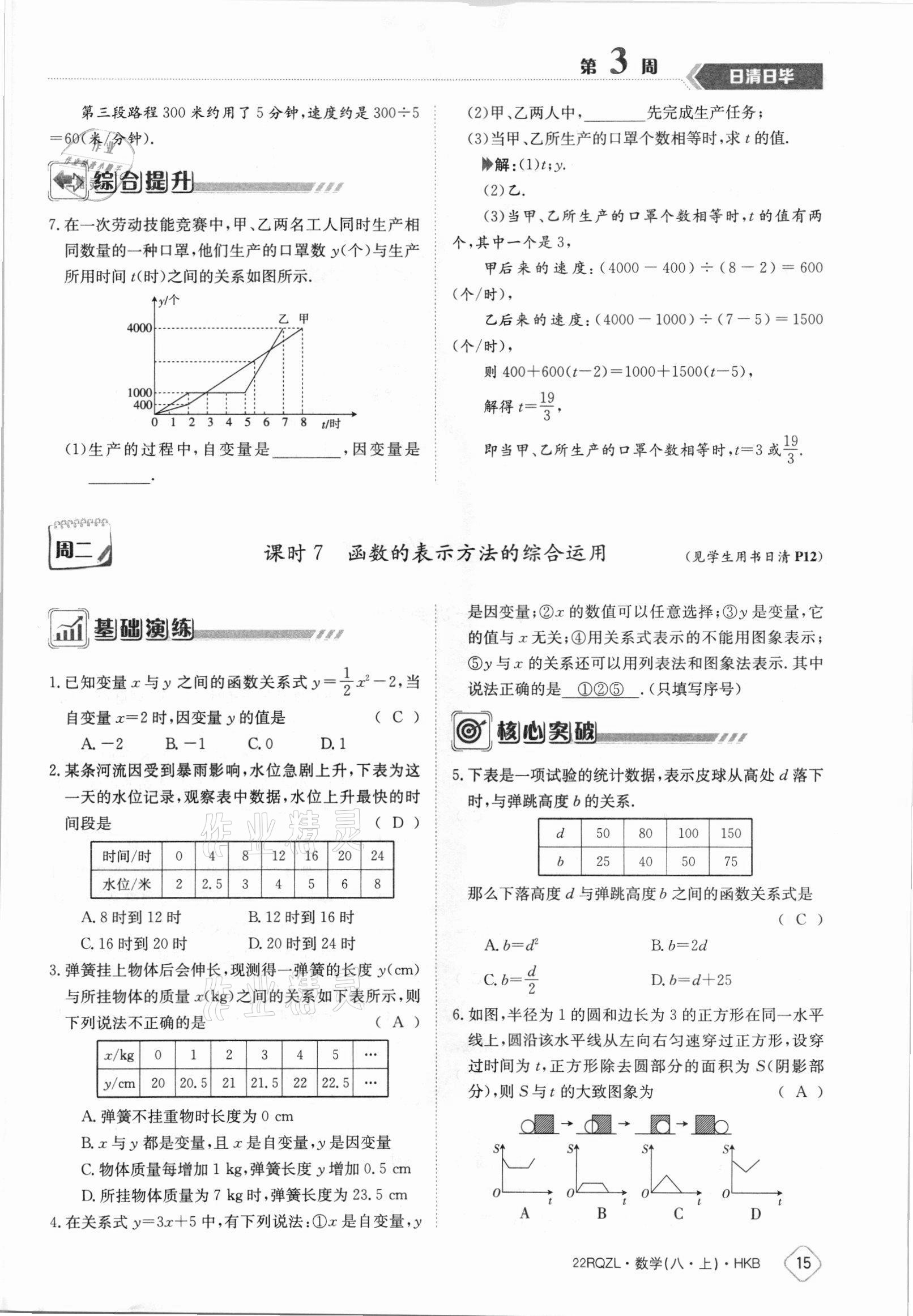 2021年日清周練八年級(jí)數(shù)學(xué)上冊(cè)滬科版 參考答案第15頁(yè)