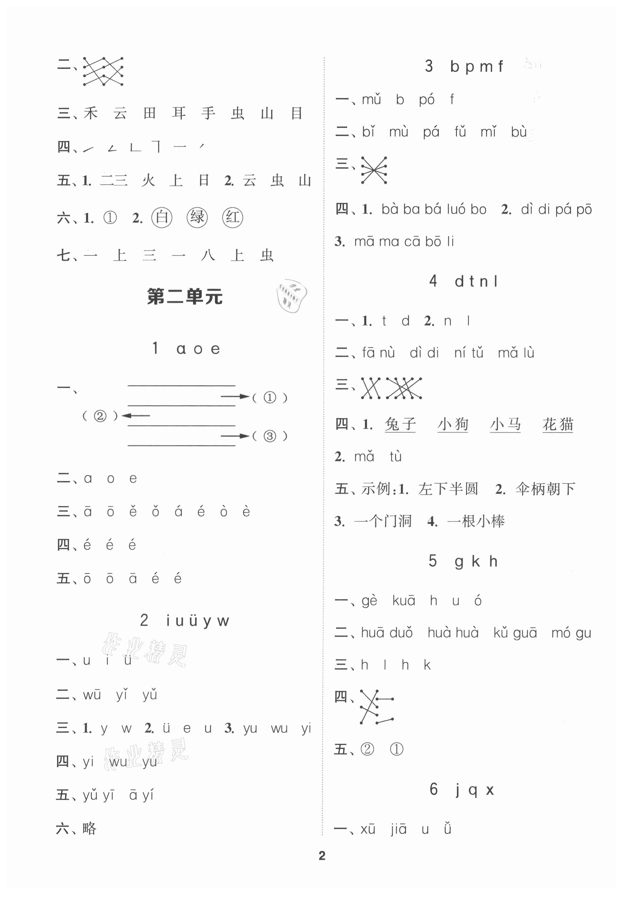 2021年拔尖特訓(xùn)一年級語文上冊人教版 第2頁