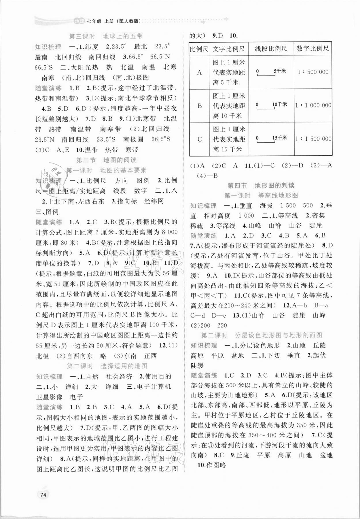 2021年新課程學(xué)習(xí)與測評同步學(xué)習(xí)七年級地理上冊人教版 第2頁