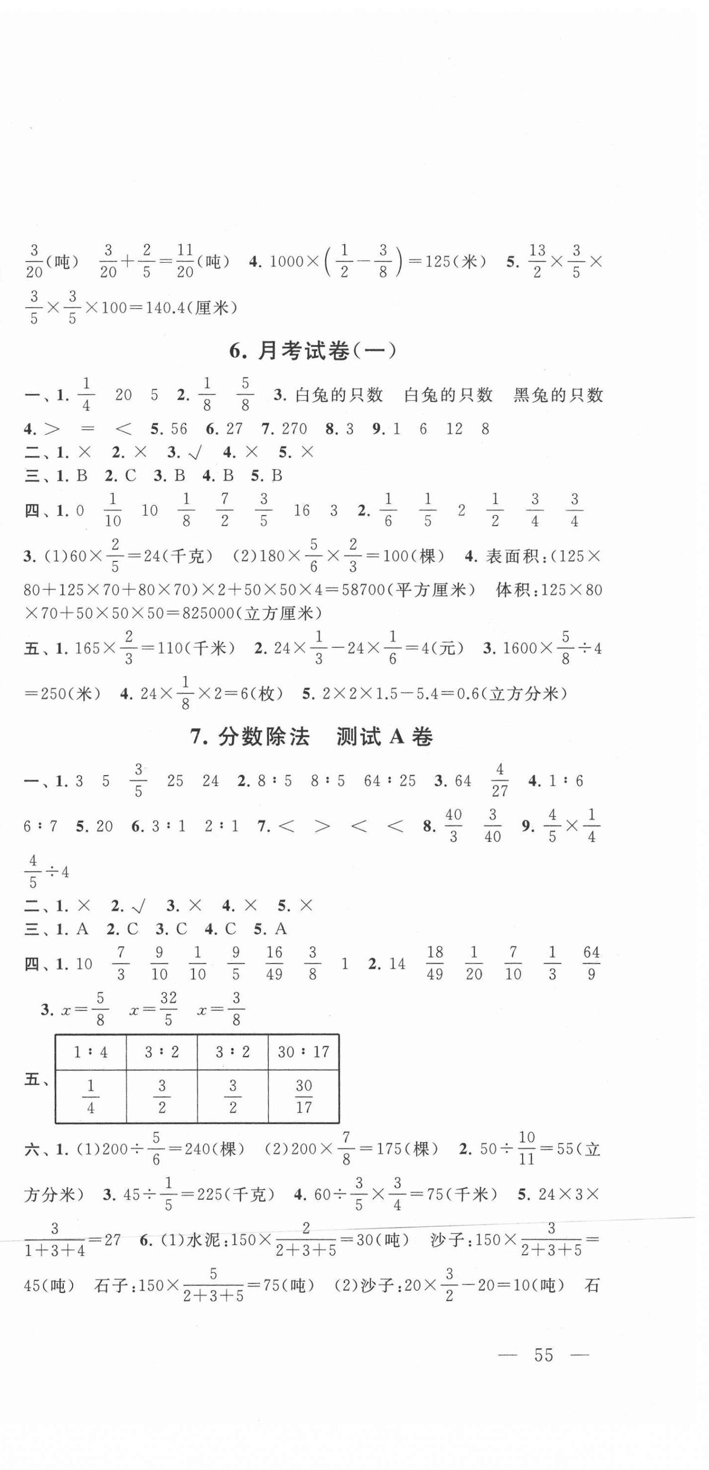 2021年啟東黃岡大試卷六年級(jí)數(shù)學(xué)上冊(cè)江蘇版 第3頁(yè)