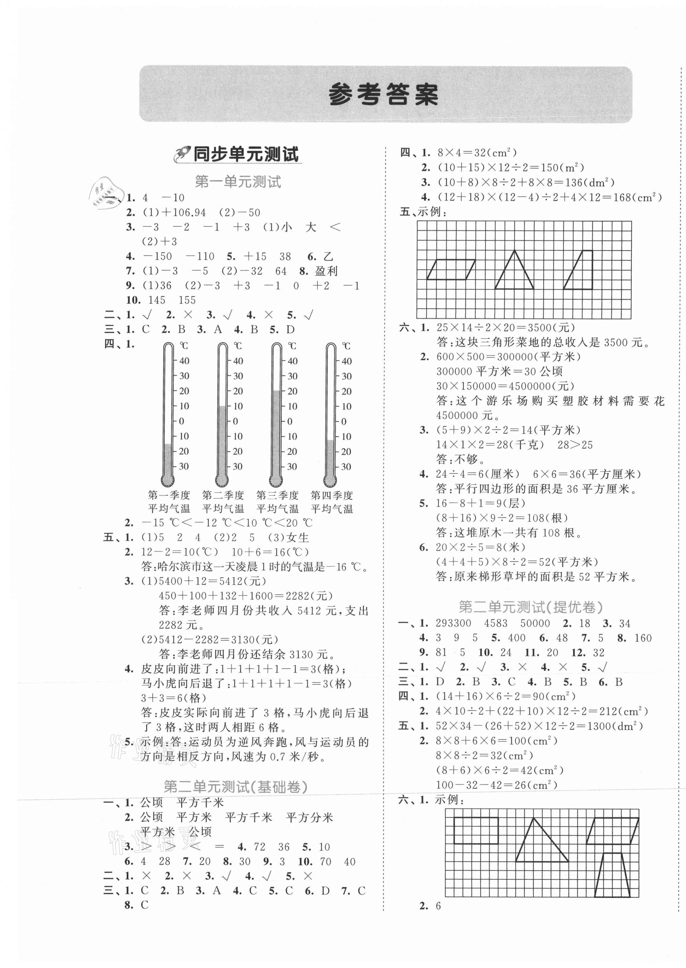 2021年53全优卷五年级数学上册苏教版 第1页