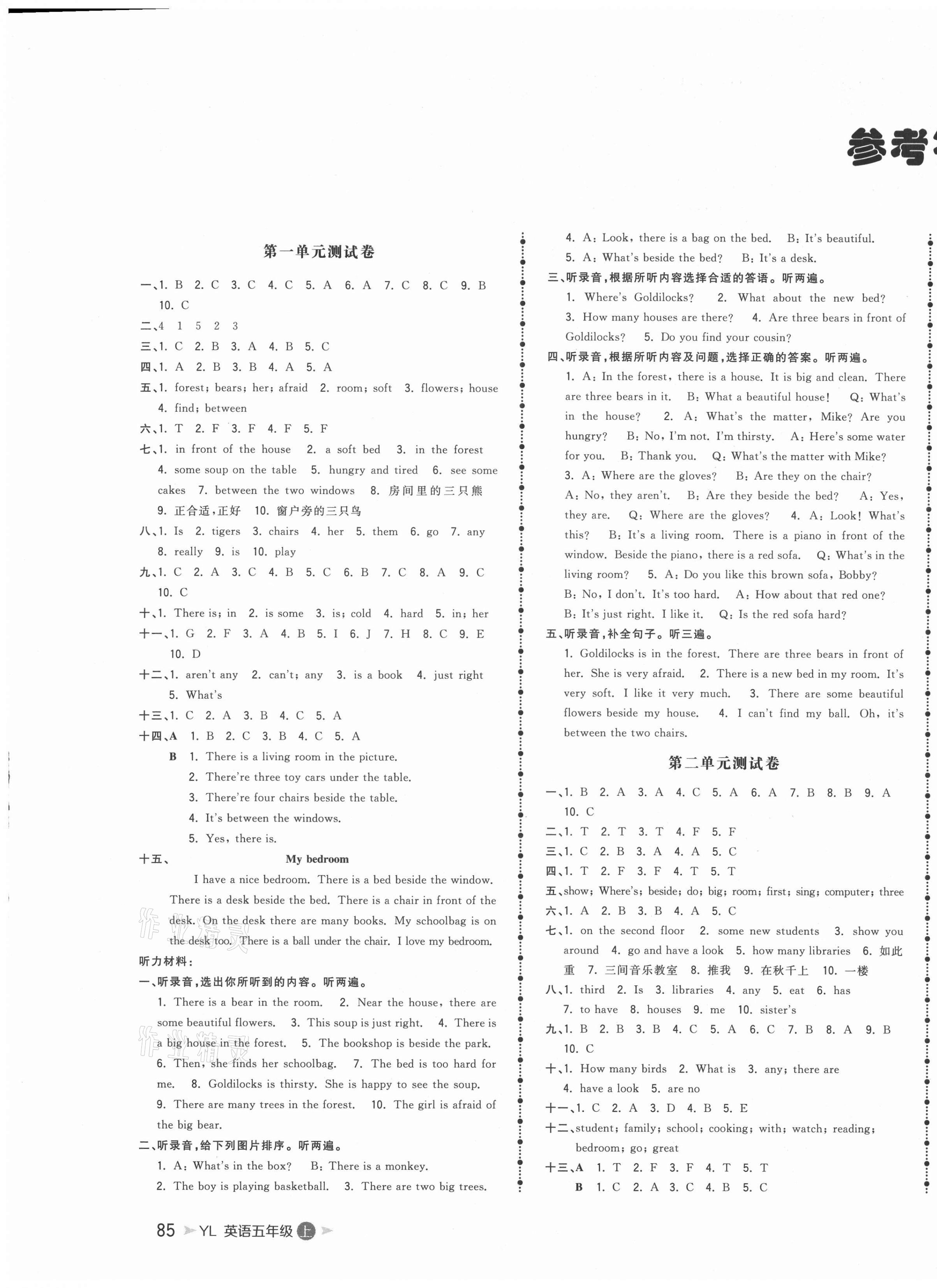 2021年智慧翔奪冠金卷五年級英語上冊譯林版 第1頁