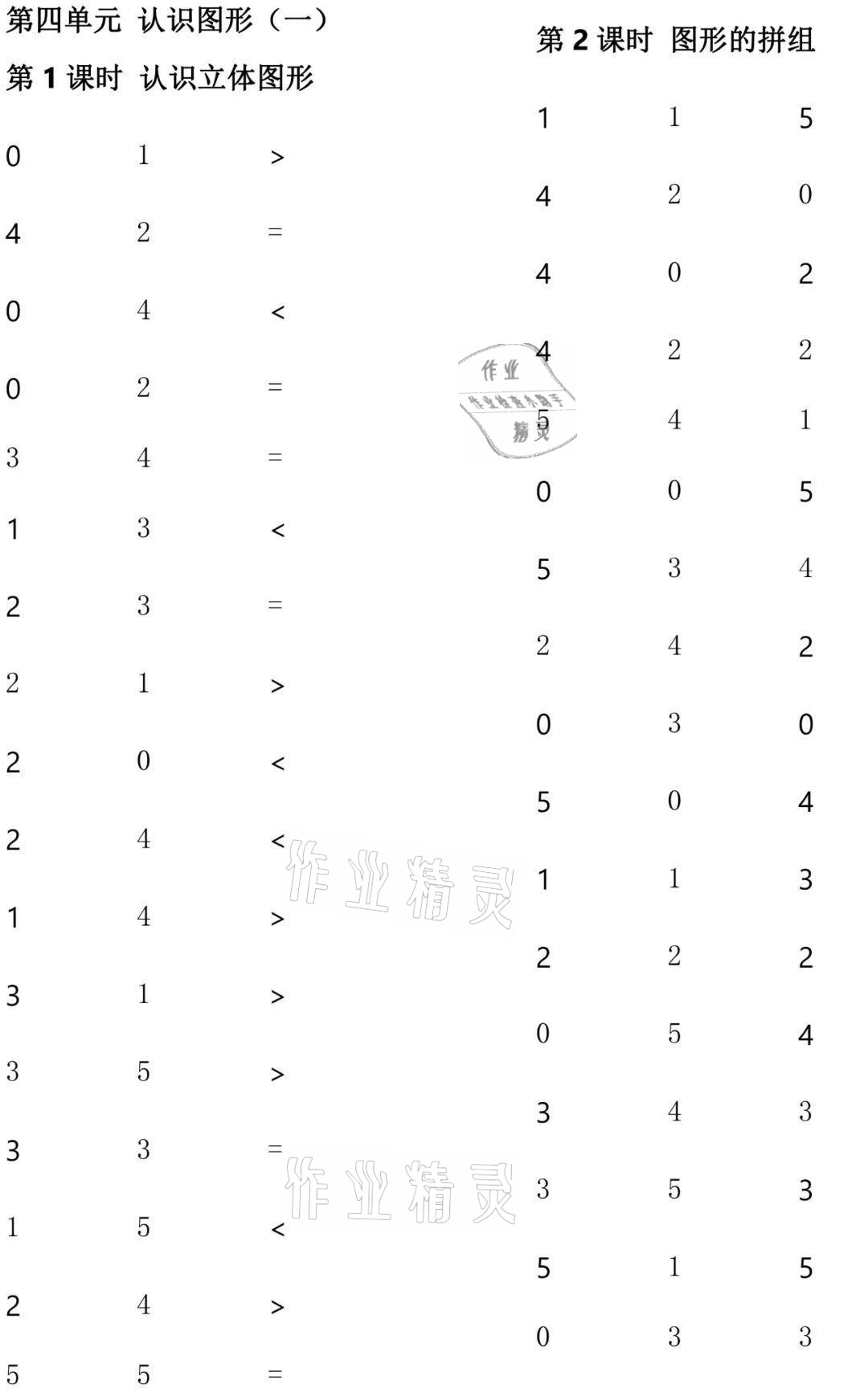 2021年小學(xué)數(shù)學(xué)口算速算心算一年級上冊人教版 參考答案第4頁