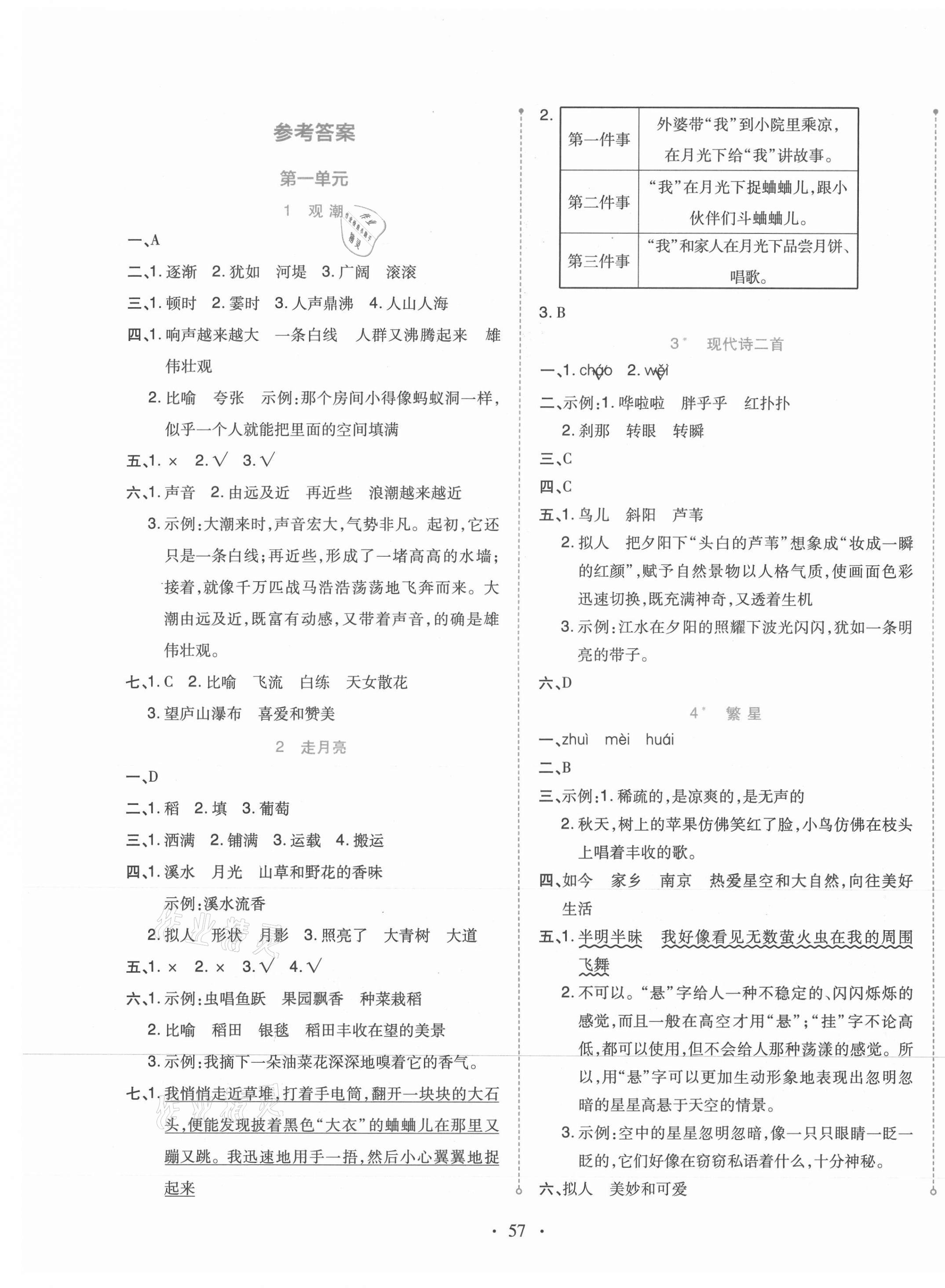 2021年開學(xué)了四年級語文上冊人教版 第1頁