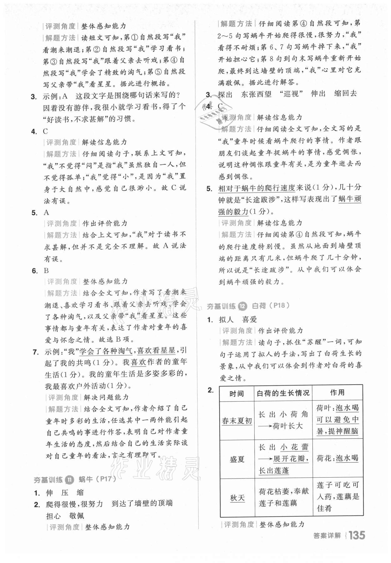 2021年閱讀金題80篇四年級(jí)語(yǔ)文人教版 第5頁(yè)