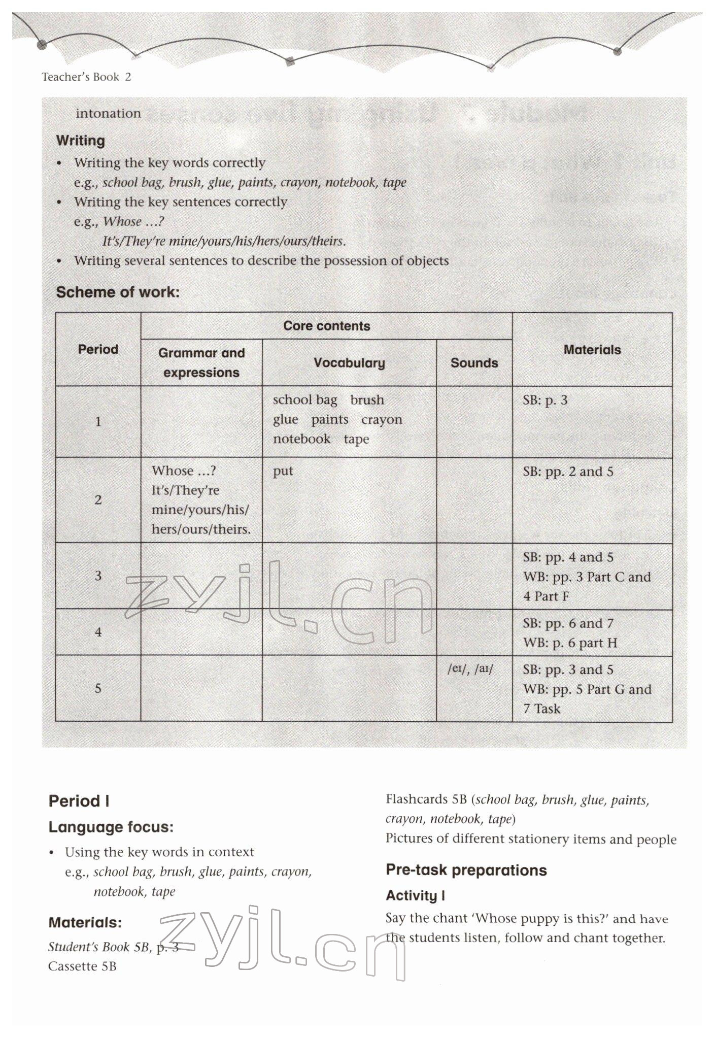 2021年教材課本五年級英語上冊滬教版54制 參考答案第2頁