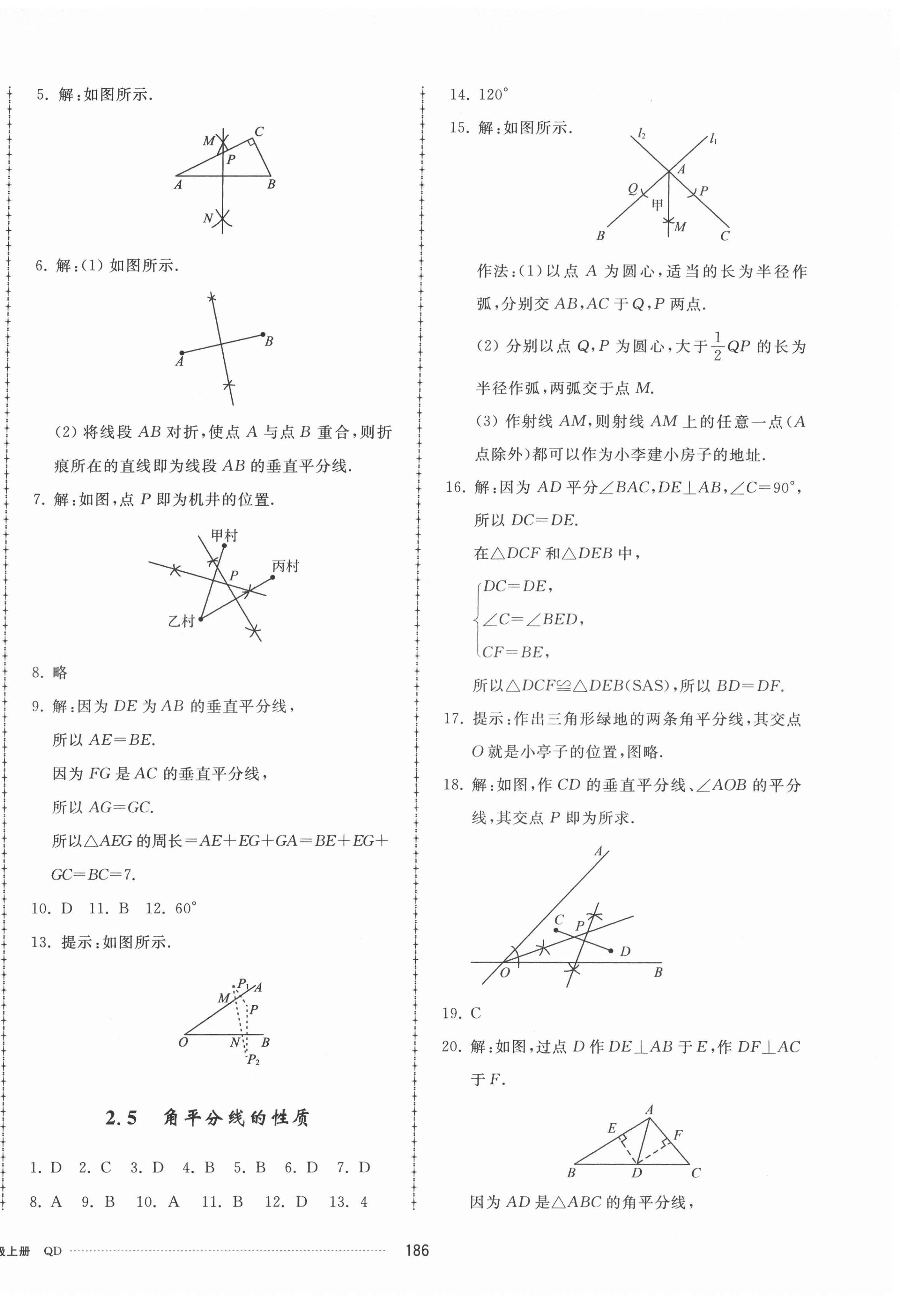 2021年同步練習冊配套單元檢測卷八年級數(shù)學上冊青島版 第6頁