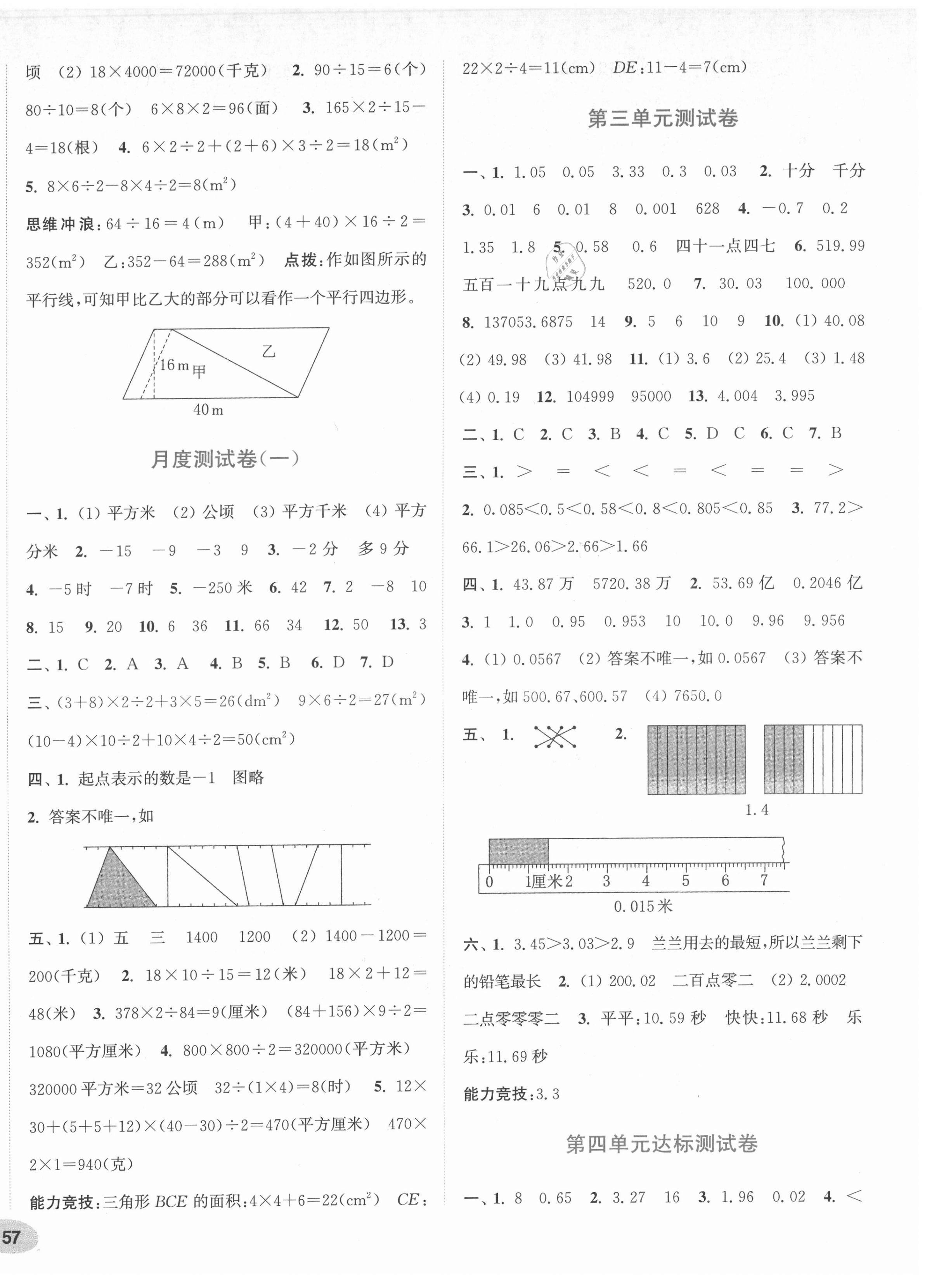 2021年通城學(xué)典卷典五年級(jí)數(shù)學(xué)上冊(cè)蘇教版 第2頁(yè)