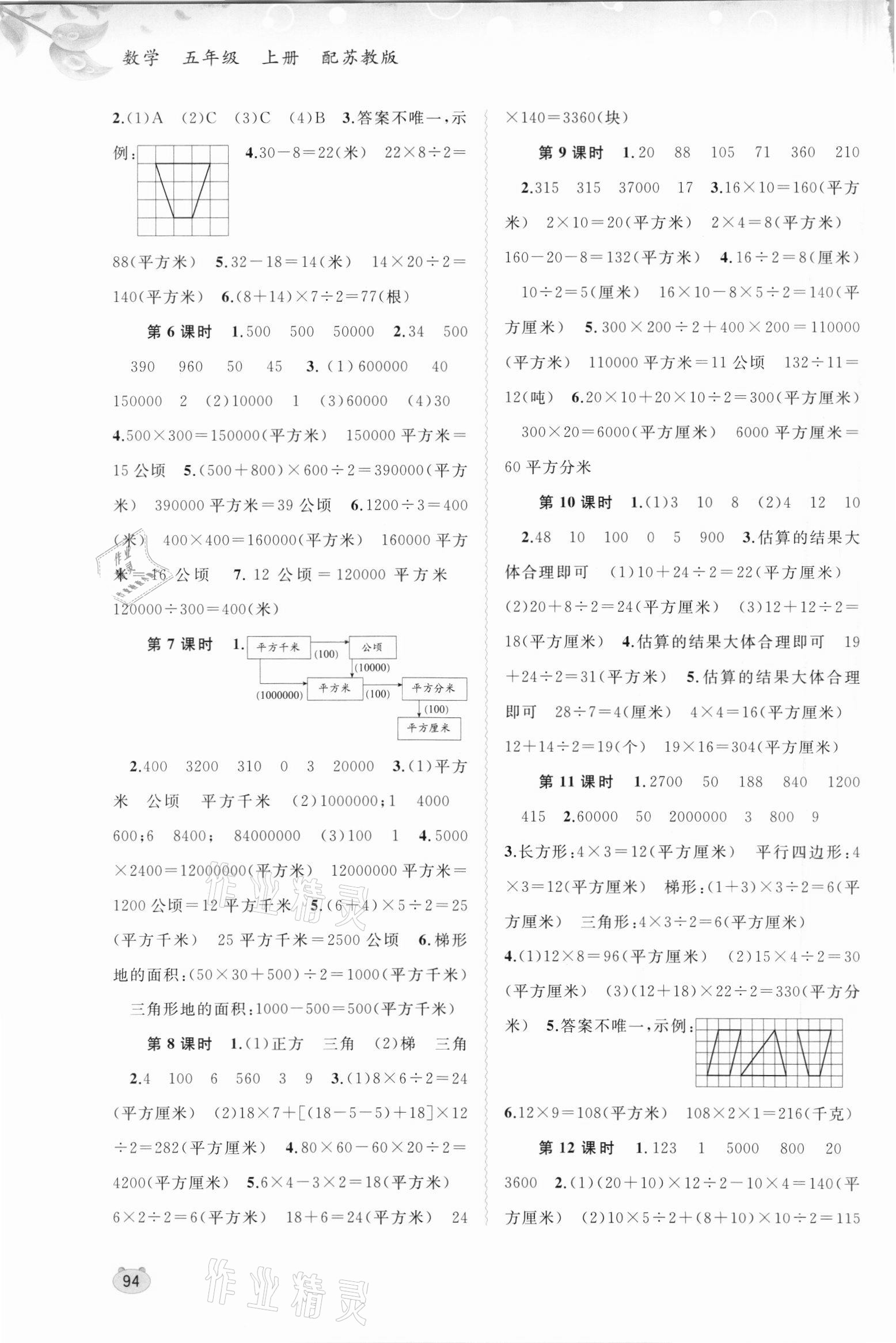 2021年新課程學習與測評同步學習五年級數(shù)學上冊蘇教版 第2頁