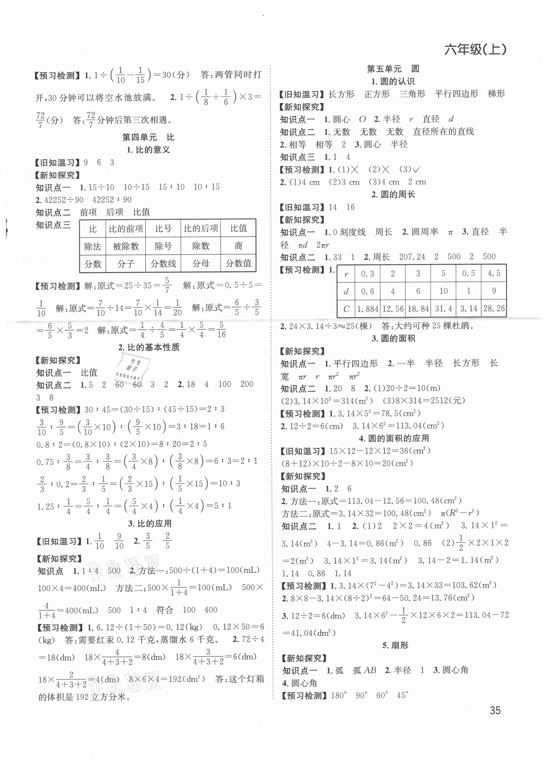 2021年陽光課堂課時作業(yè)六年級數學上冊人教版 第3頁