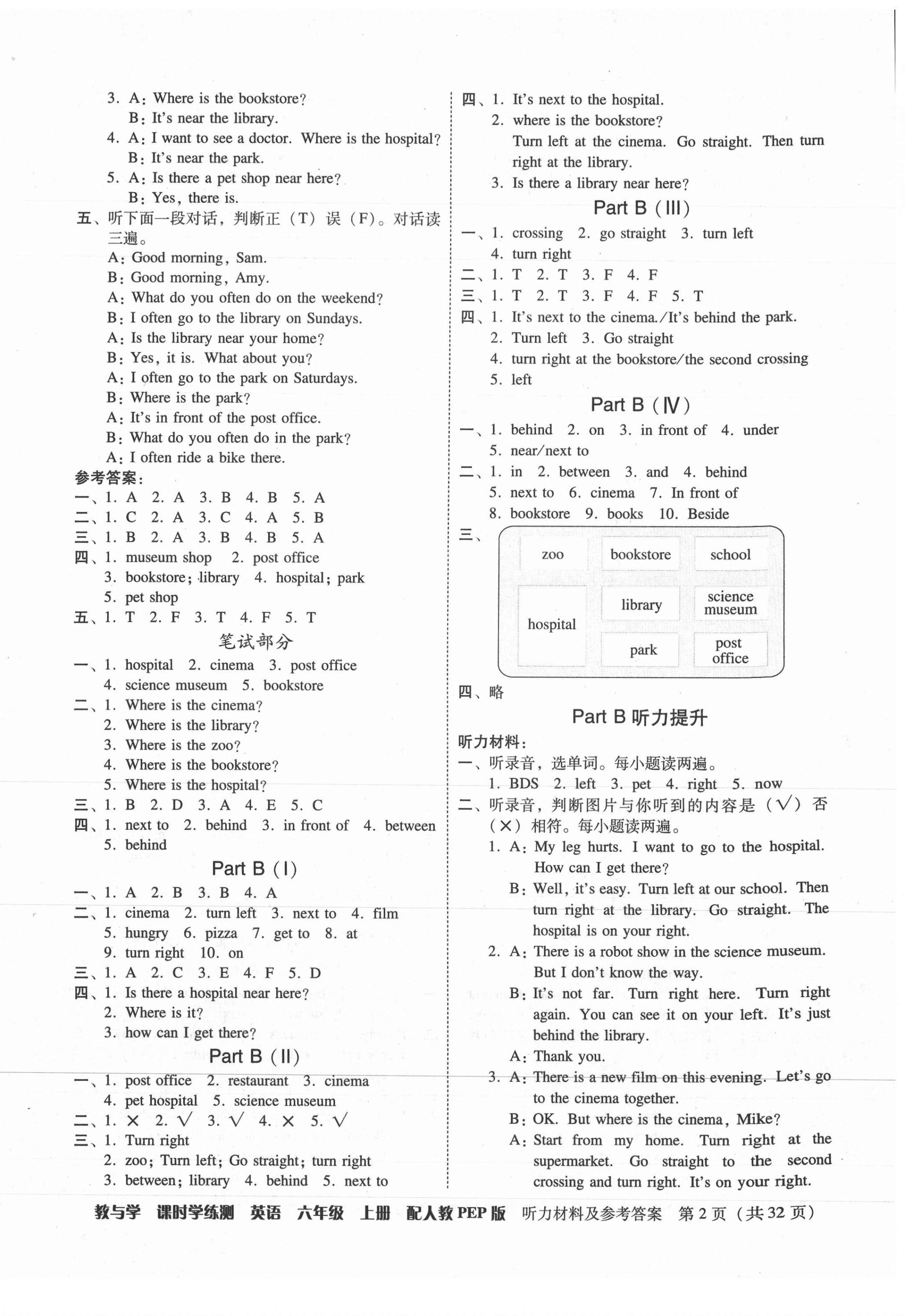 2021年教與學(xué)課時學(xué)練測六年級英語上冊人教版 第2頁