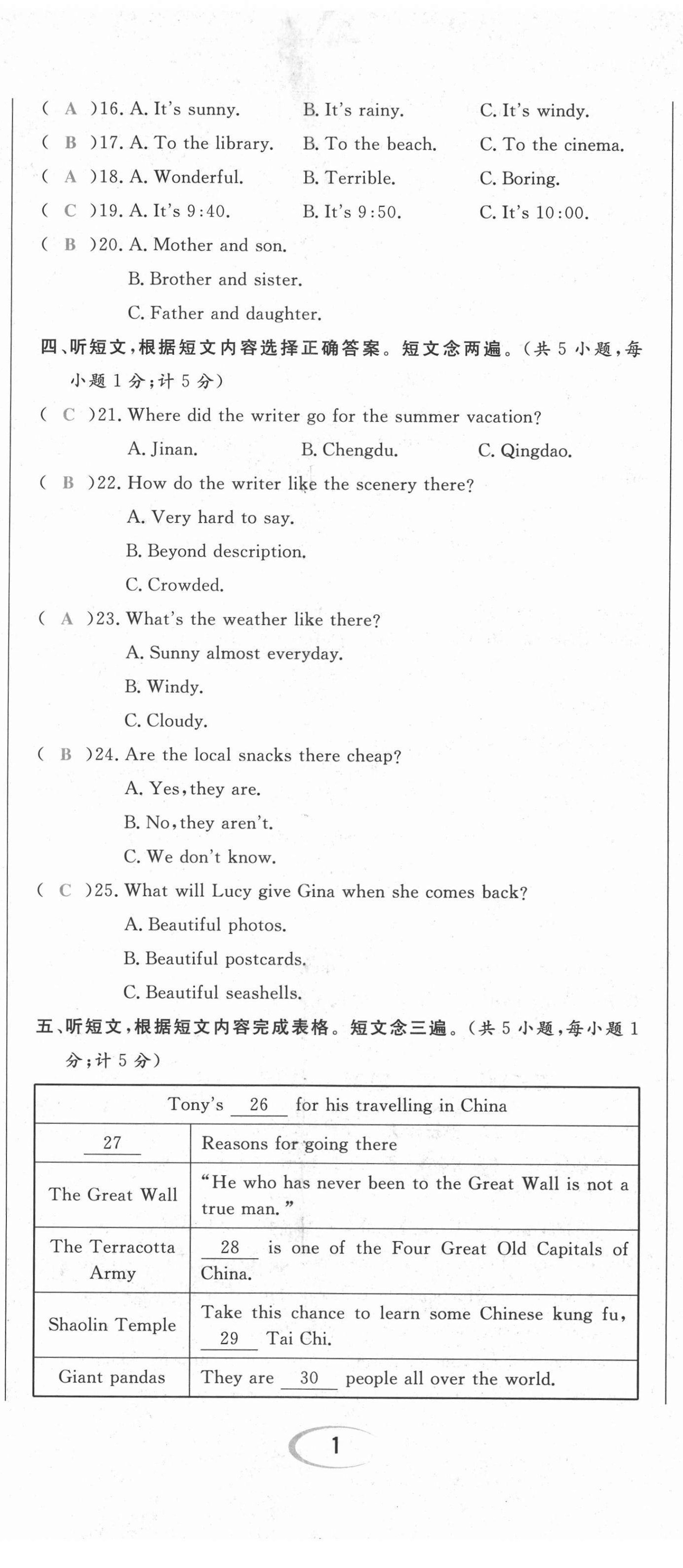 2021年蓉城學(xué)霸八年級(jí)英語(yǔ)上冊(cè)人教版 第2頁(yè)