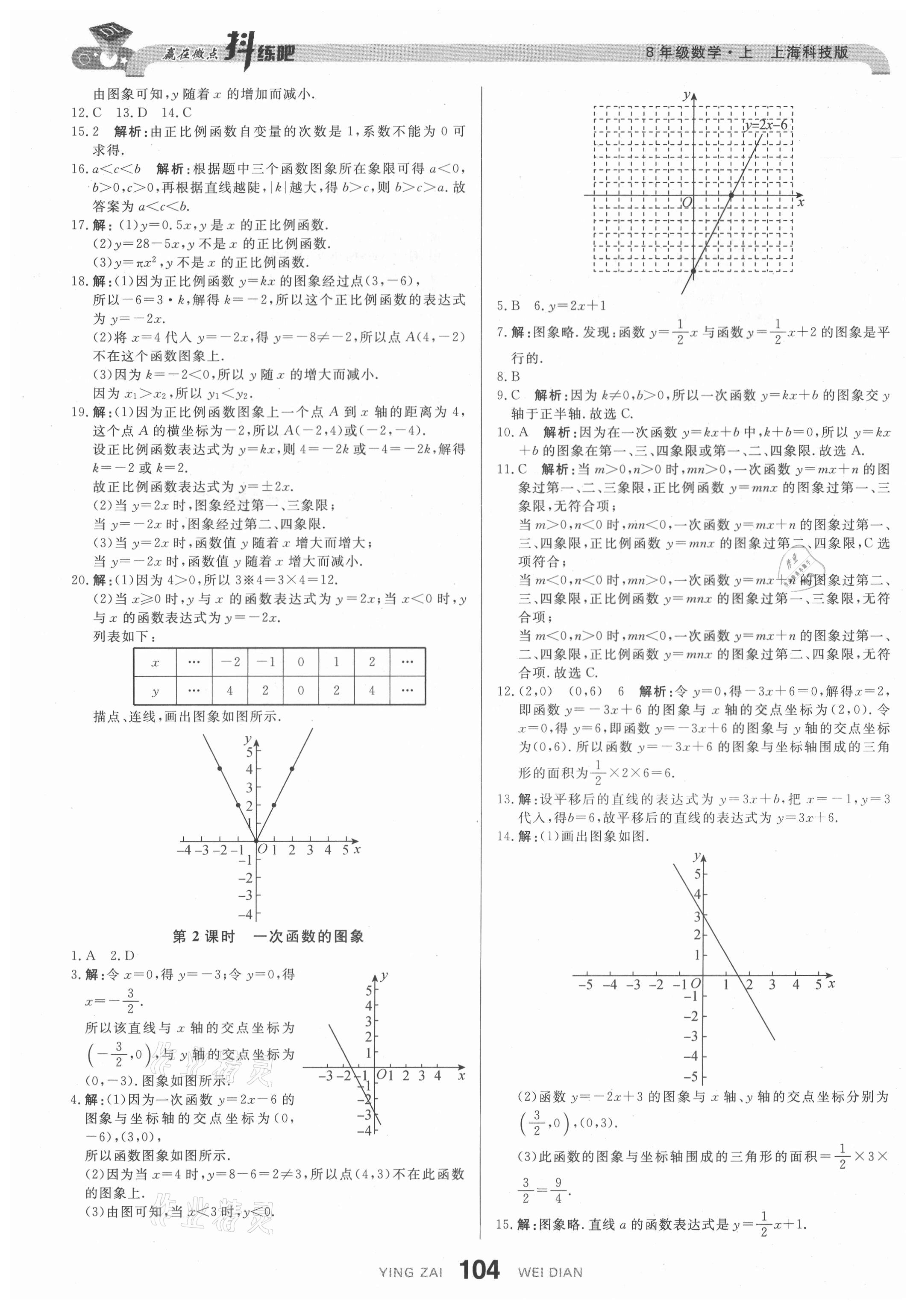2021年抖練吧八年級數學上冊滬科版 第6頁