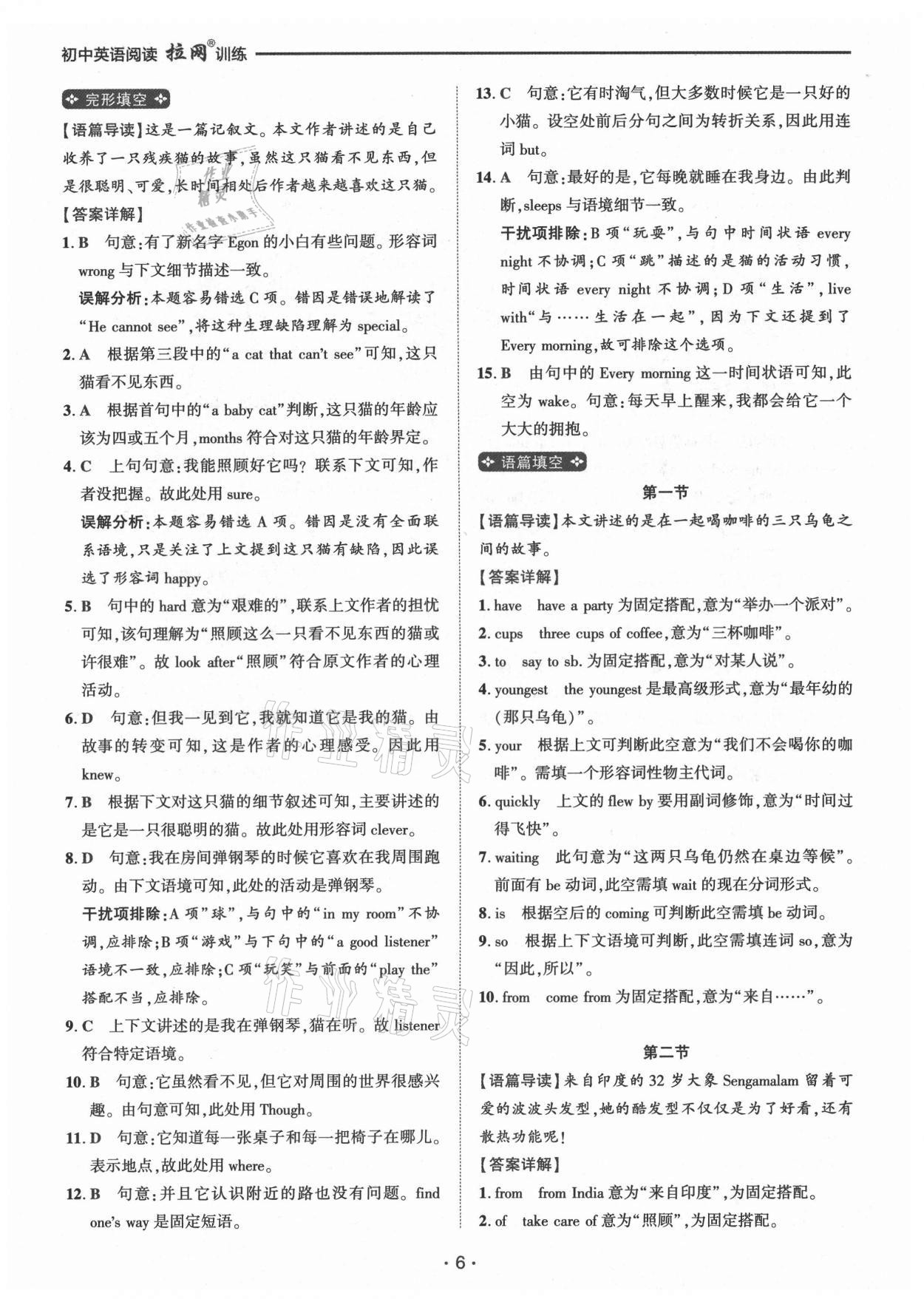 2022年閱讀拉網訓練七年級英語 第6頁