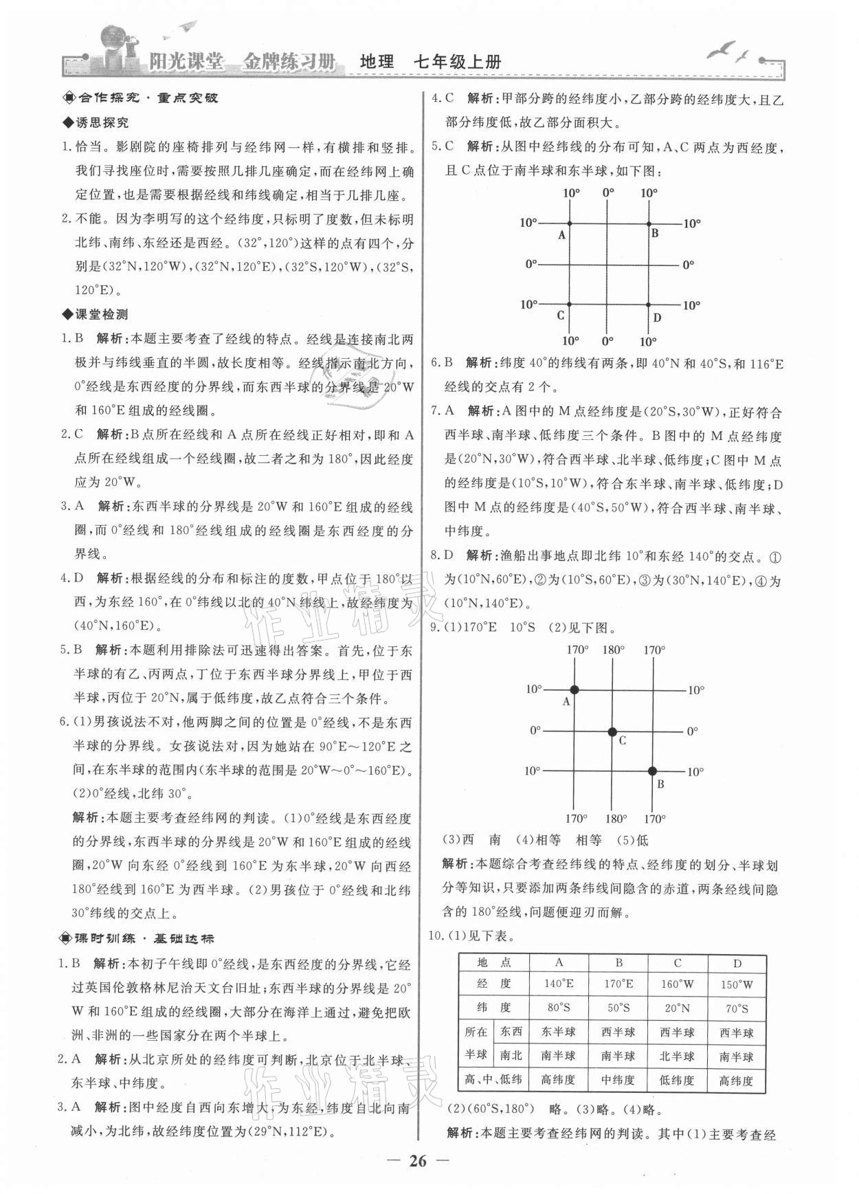 2021年陽光課堂金牌練習(xí)冊(cè)七年級(jí)地理上冊(cè)人教版 第2頁