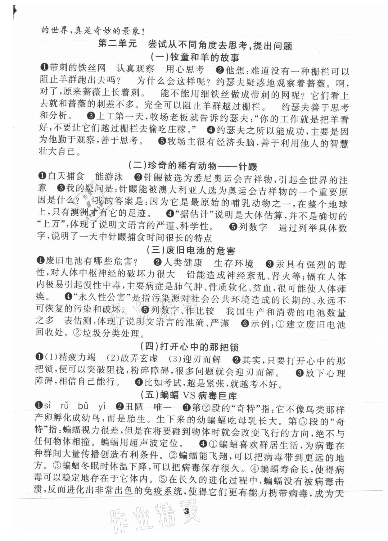 2021年语文花开天津科学技术出版社四年级同步阅读&nbsp;第3页