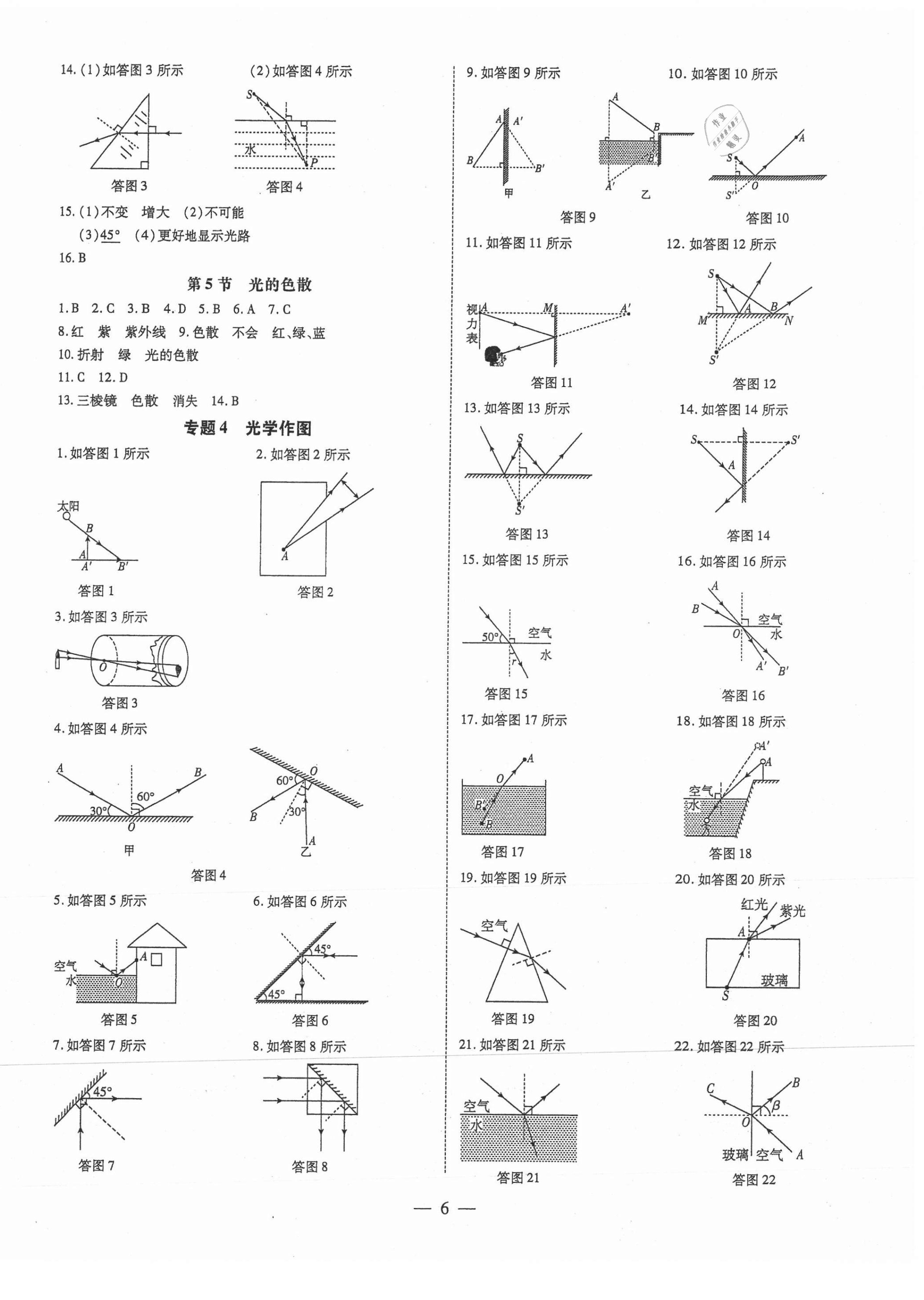 2021年領(lǐng)跑作業(yè)本八年級(jí)物理上冊(cè)人教版廣東專版 第6頁(yè)