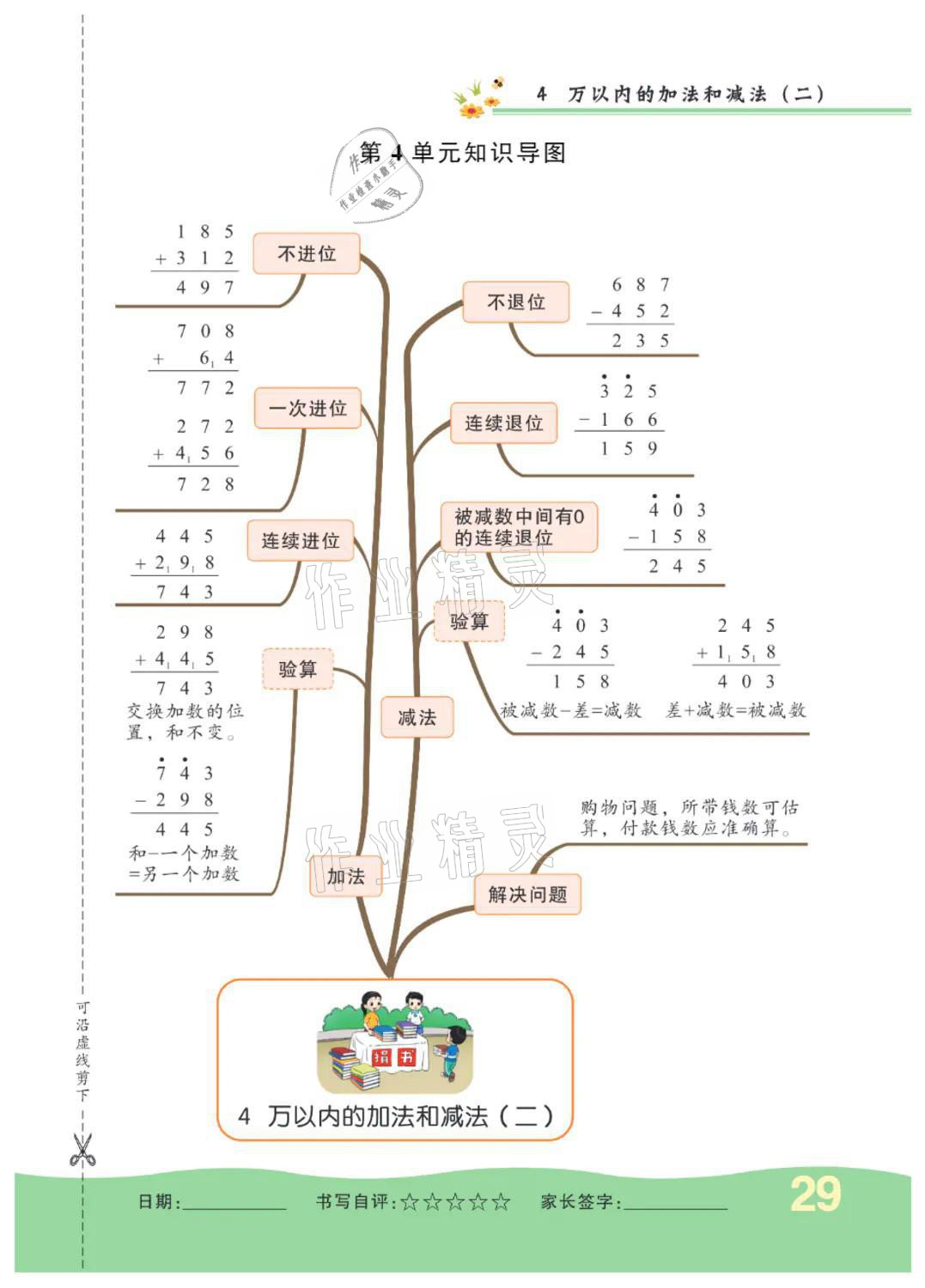 2021年小學(xué)一課三練我的作業(yè)本三年級(jí)數(shù)學(xué)上冊(cè)人教版 參考答案第29頁