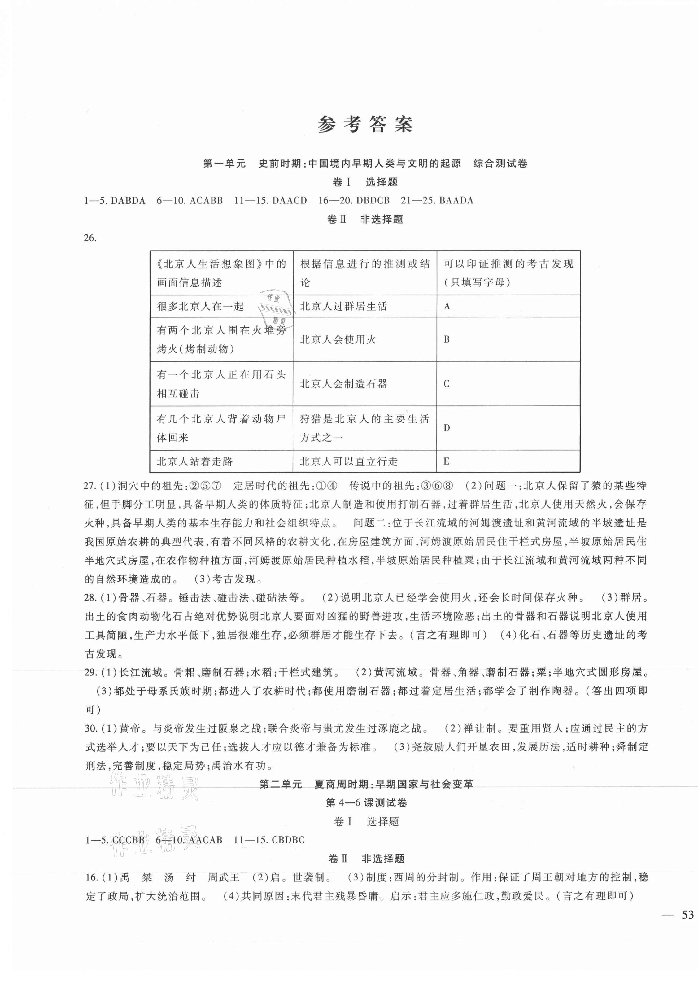 2021年海淀金卷七年級歷史上冊部編版 第1頁