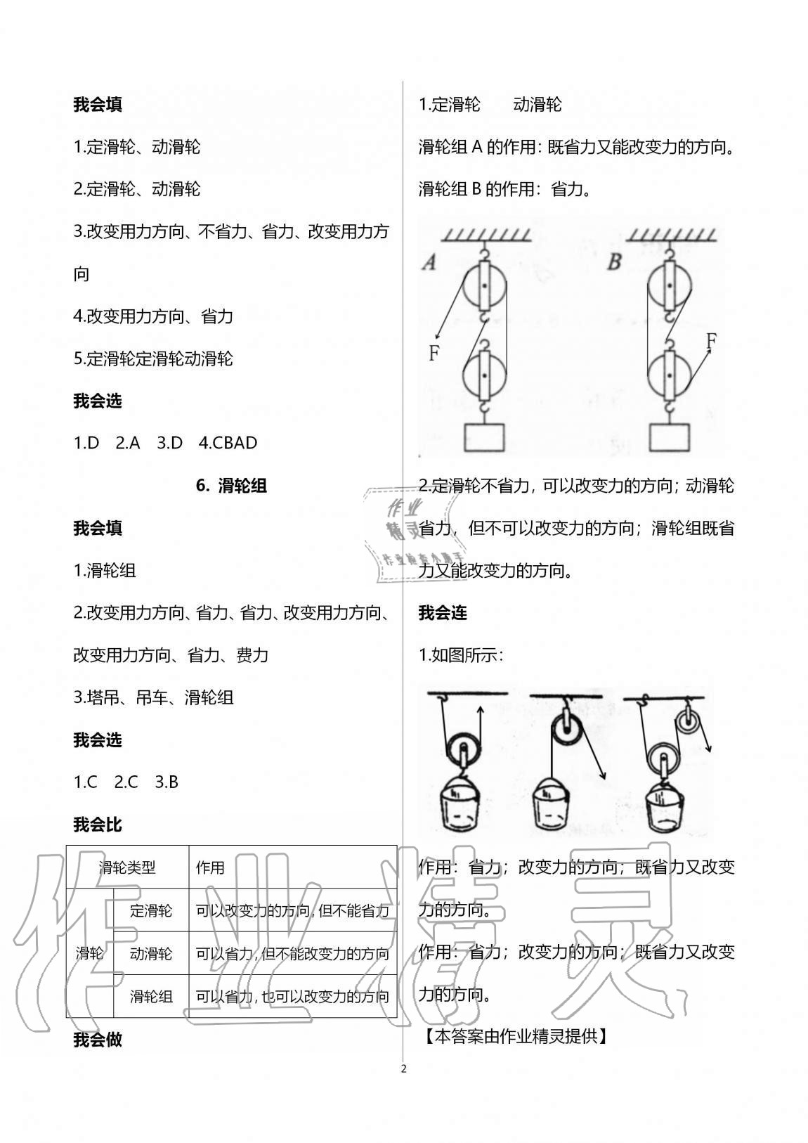 2021年新思維伴你學(xué)單元達標(biāo)測試卷六年級科學(xué)上冊教科版 參考答案第2頁