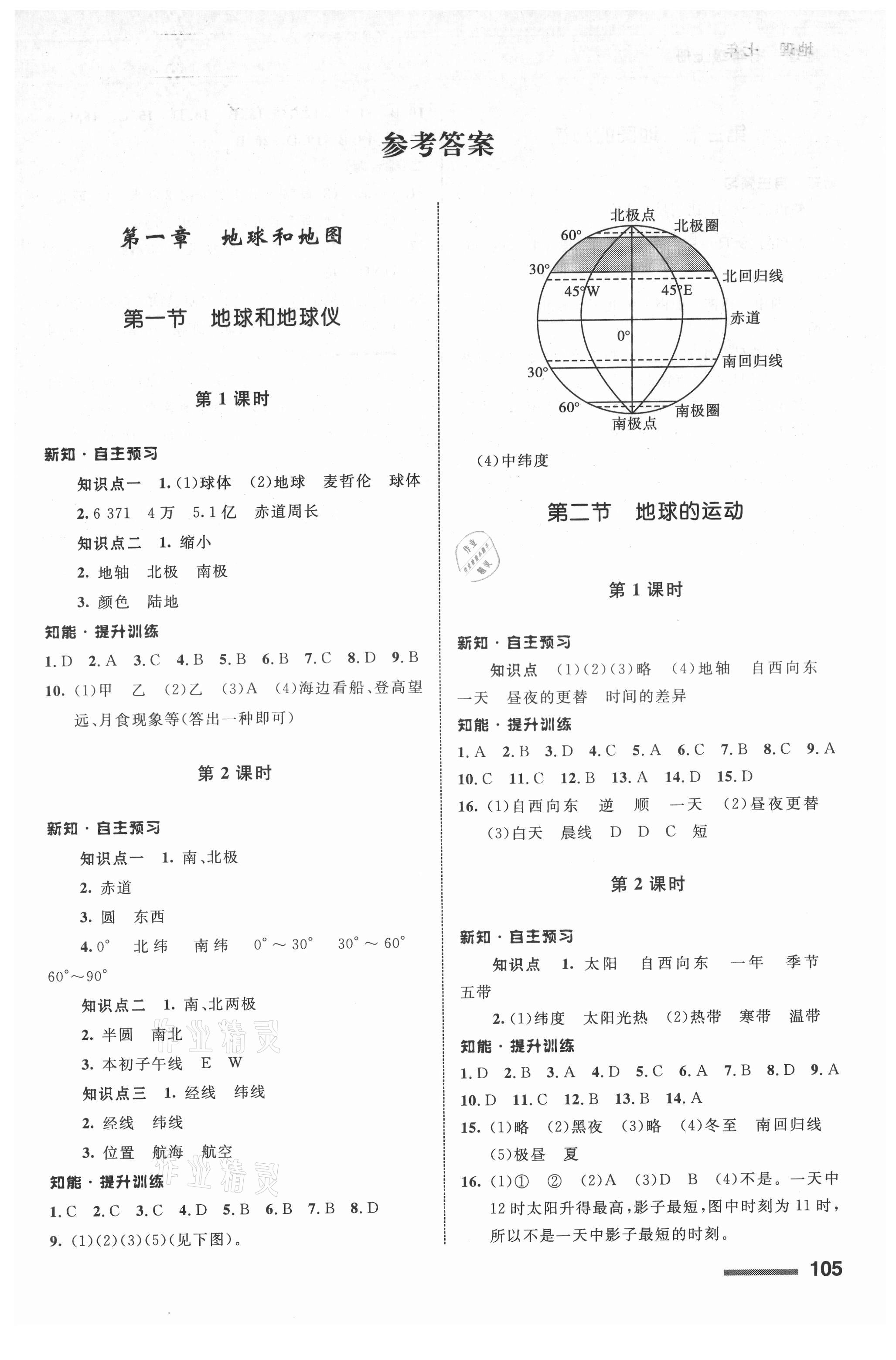 2021年地理配套綜合練習(xí)七年級(jí)上冊(cè)人教版 第1頁(yè)