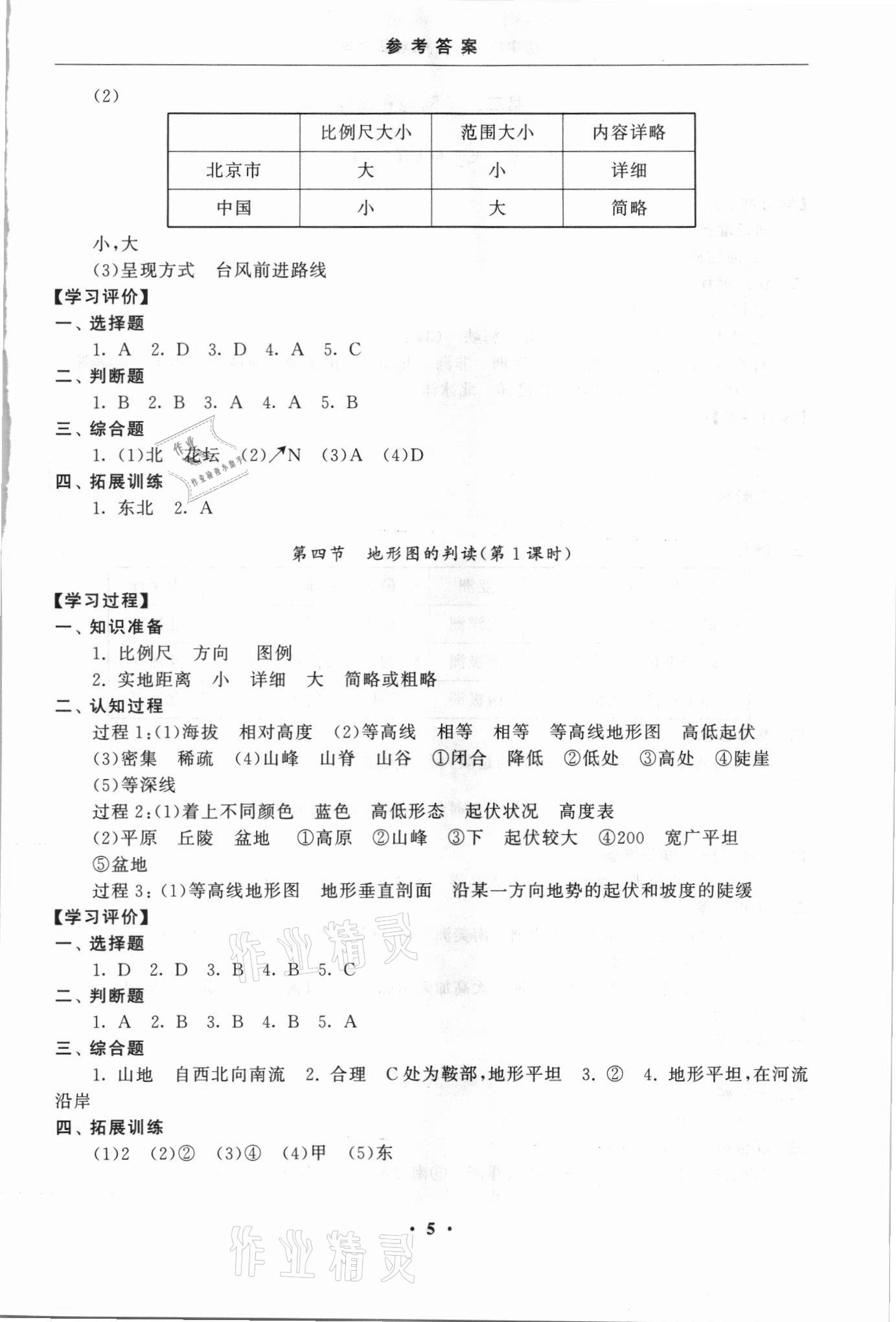 2021年初中學練案七年級地理人教版 第5頁