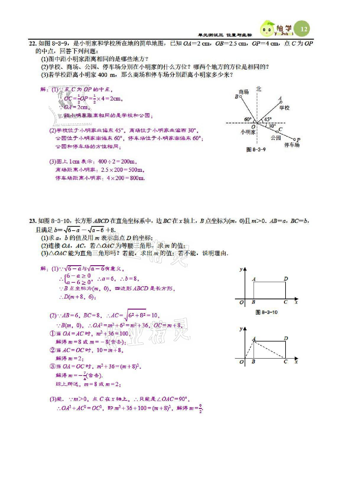 2021年慧學(xué)智評(píng)八年級(jí)數(shù)學(xué)上冊(cè)北師大版 參考答案第34頁(yè)