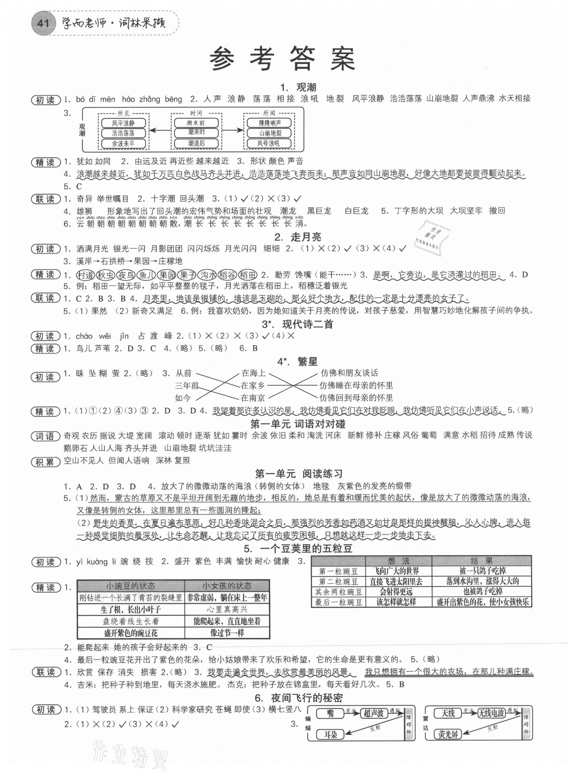 2021年學(xué)而老師詞林采擷四年級(jí)語(yǔ)文上冊(cè)人教版浙江專版 第1頁(yè)