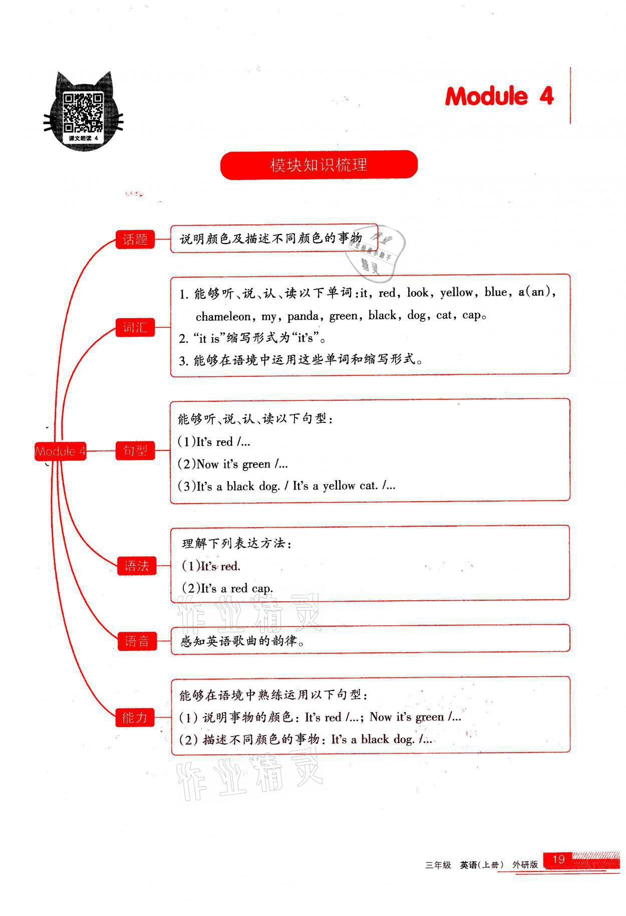 2021年學(xué)習(xí)之友三年級(jí)英語上冊(cè)外研版 參考答案第19頁