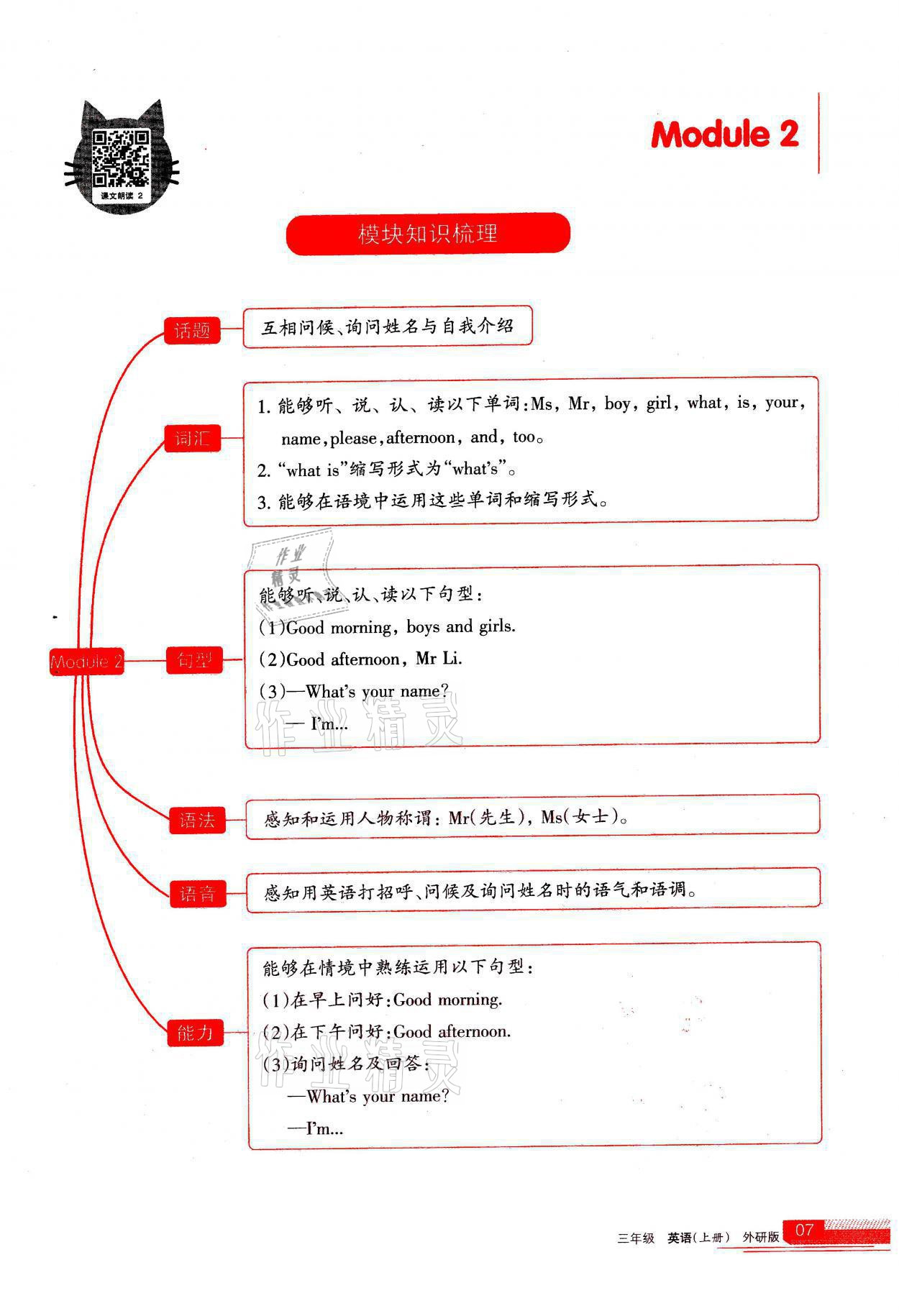 2021年學(xué)習(xí)之友三年級英語上冊外研版 參考答案第7頁