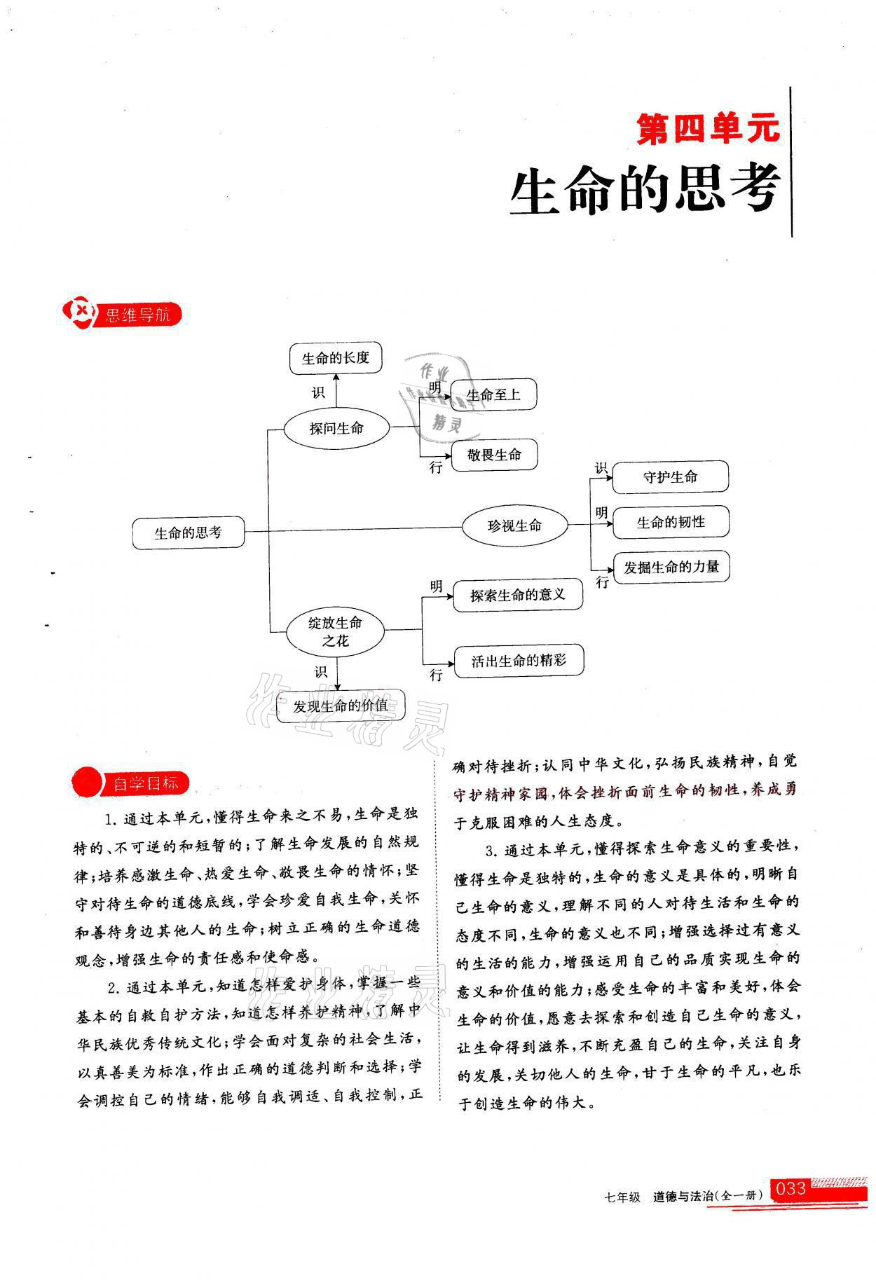 2021年學習之友七年級道德與法治全一冊人教版 參考答案第33頁