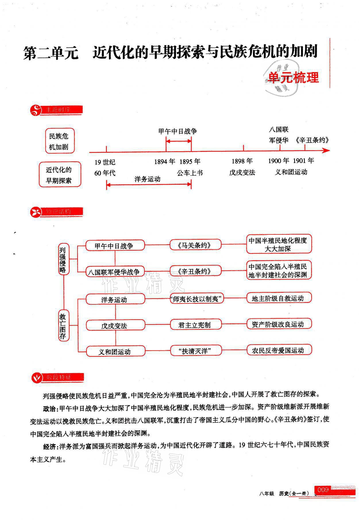 2021年学习之友八年级历史全一册人教版 参考答案第9页