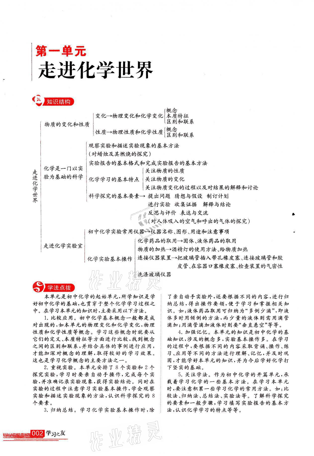 2021年學(xué)習(xí)之友九年級(jí)化學(xué)上冊(cè)人教版 參考答案第2頁(yè)