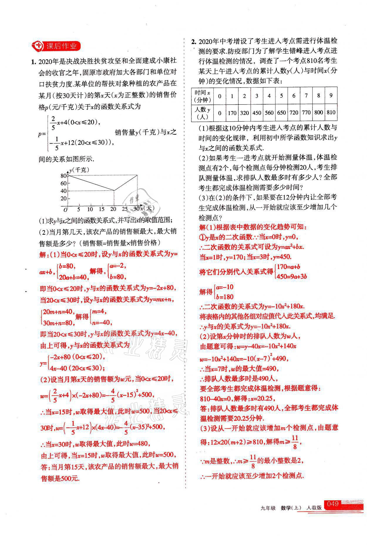 2021年學(xué)習(xí)之友九年級(jí)數(shù)學(xué)上冊(cè)人教版 參考答案第49頁(yè)