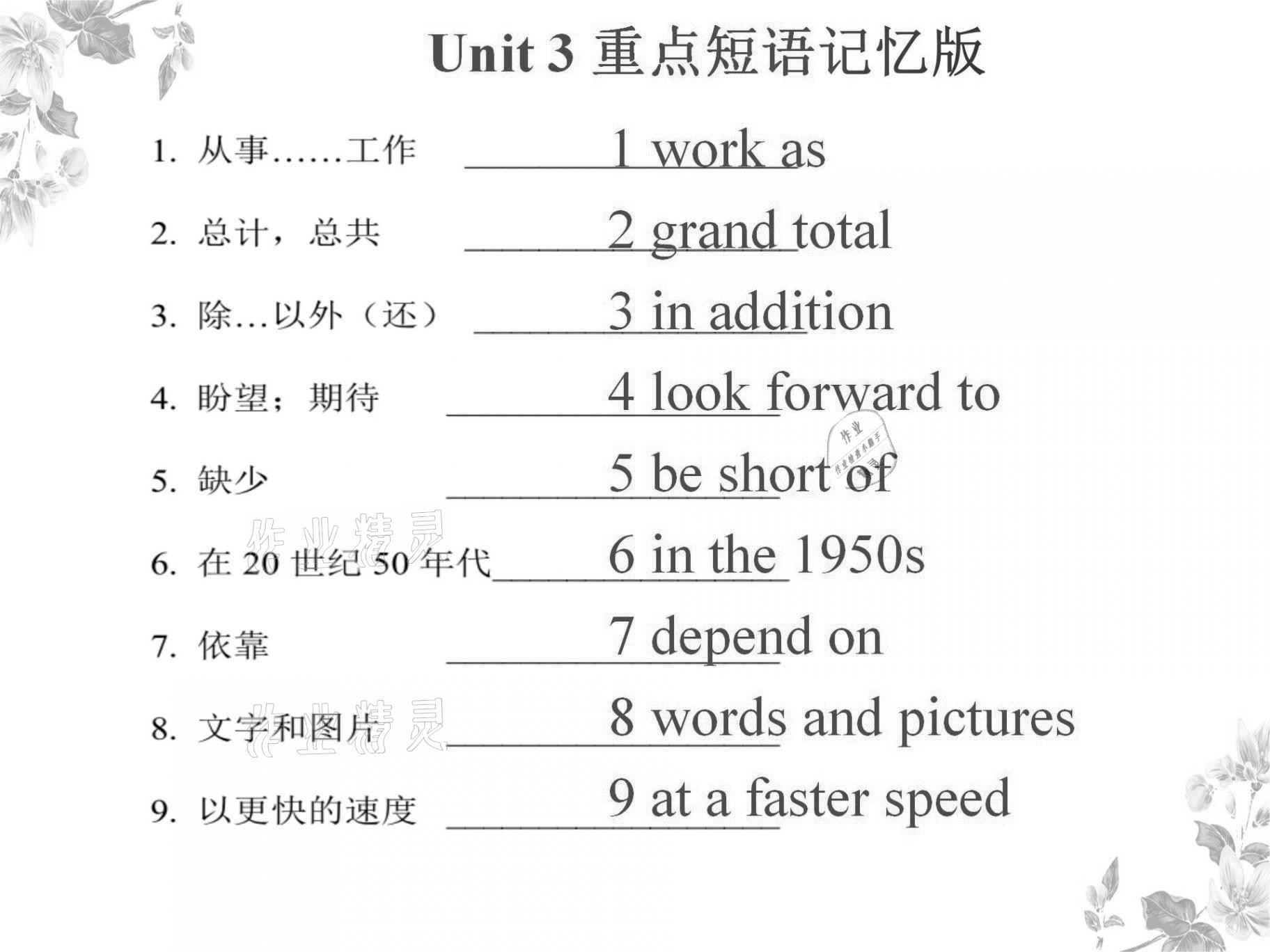 2021年基礎(chǔ)知識同步訓(xùn)練10分鐘八年級英語上冊滬教版深圳專版 參考答案第12頁