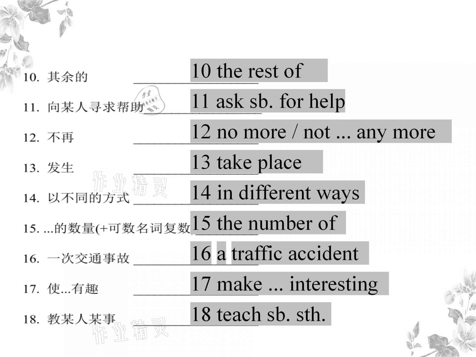 2021年基礎(chǔ)知識(shí)同步訓(xùn)練10分鐘八年級(jí)英語(yǔ)上冊(cè)滬教版深圳專版 參考答案第9頁(yè)