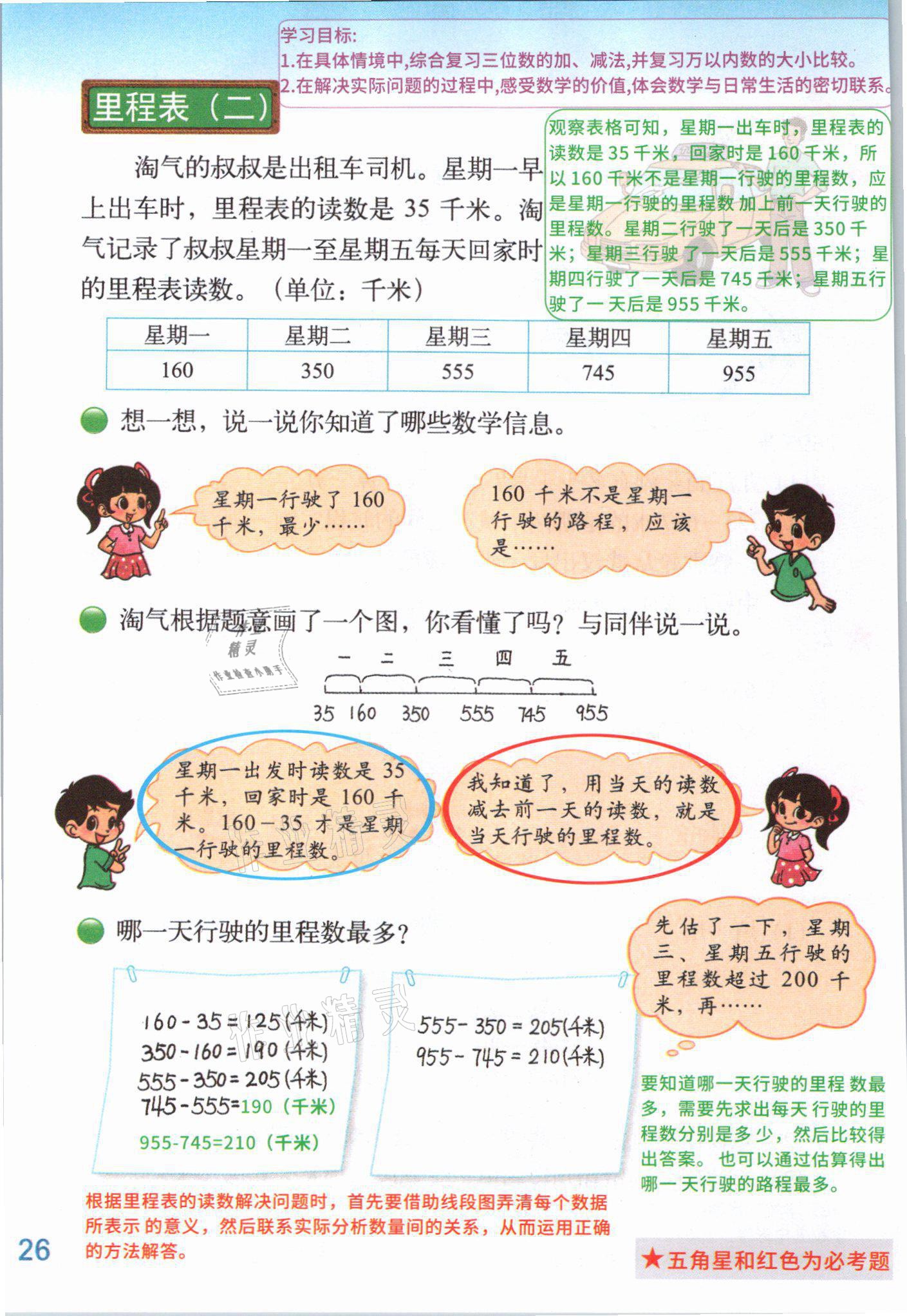 2021年教材課本三年級數(shù)學上冊北師大版 參考答案第29頁