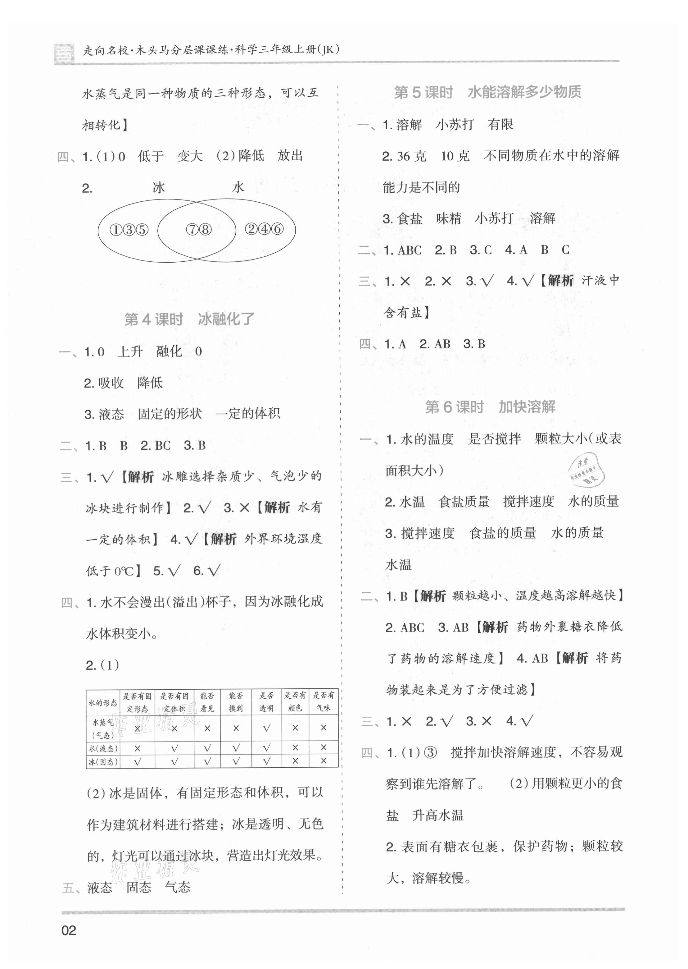 2021年木头马分层课课练三年级科学上册教科版 第2页