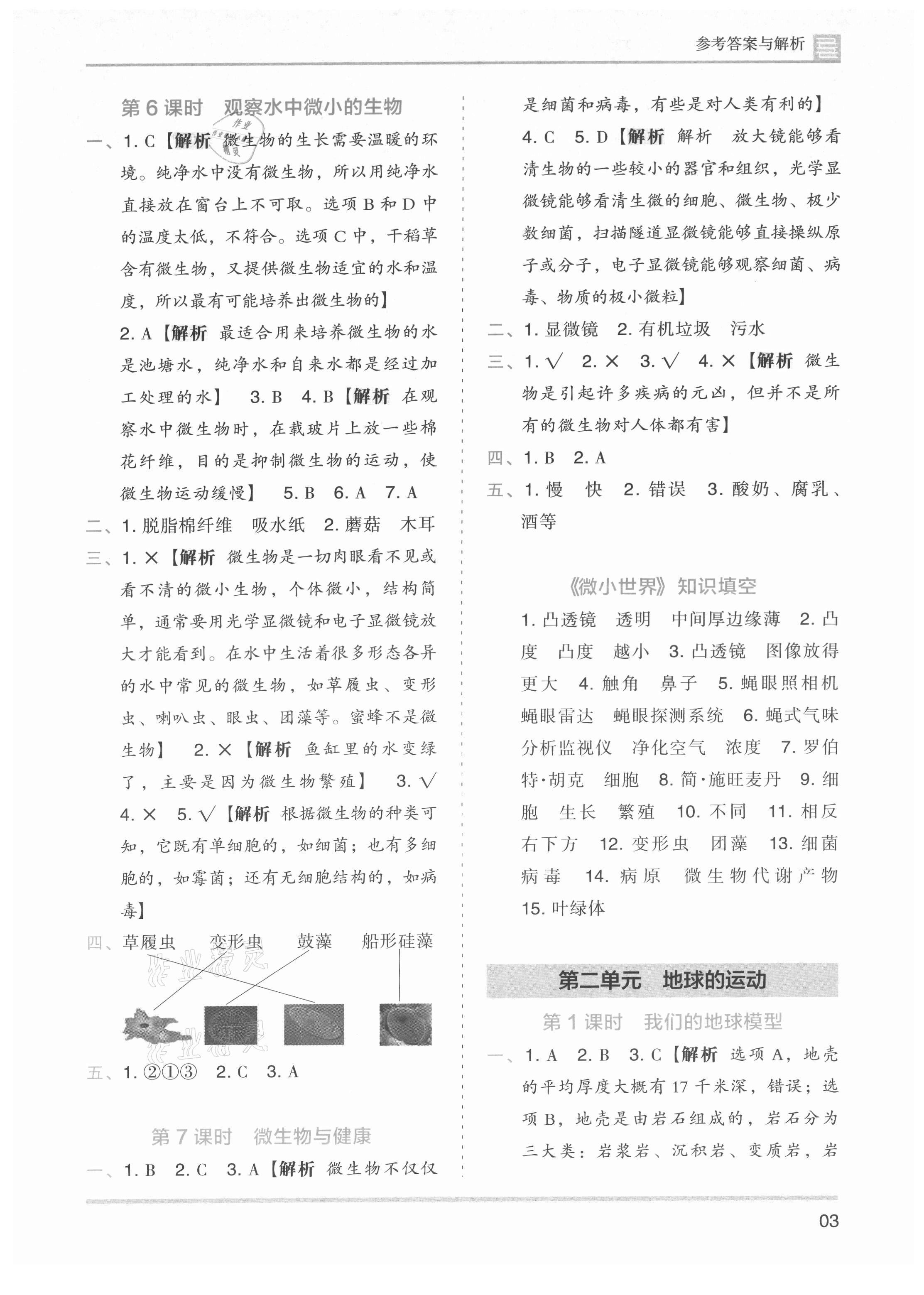 2021年木頭馬分層課課練六年級(jí)科學(xué)上冊(cè)教科版 第3頁(yè)