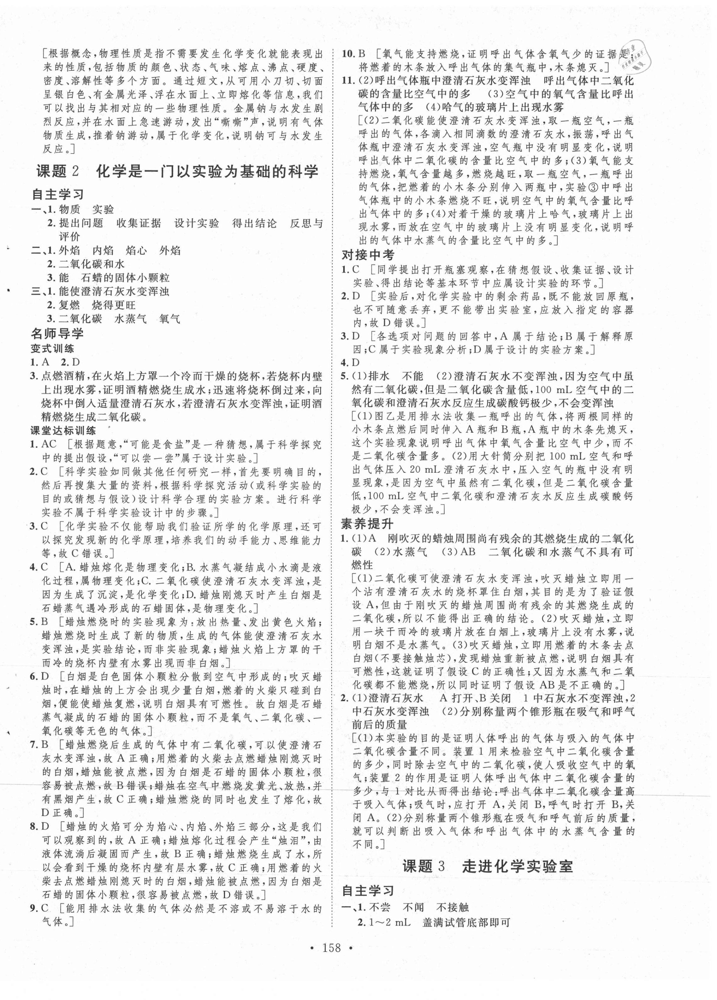 2021年實(shí)驗(yàn)教材新學(xué)案九年級(jí)化學(xué)上冊(cè)人教版 第2頁