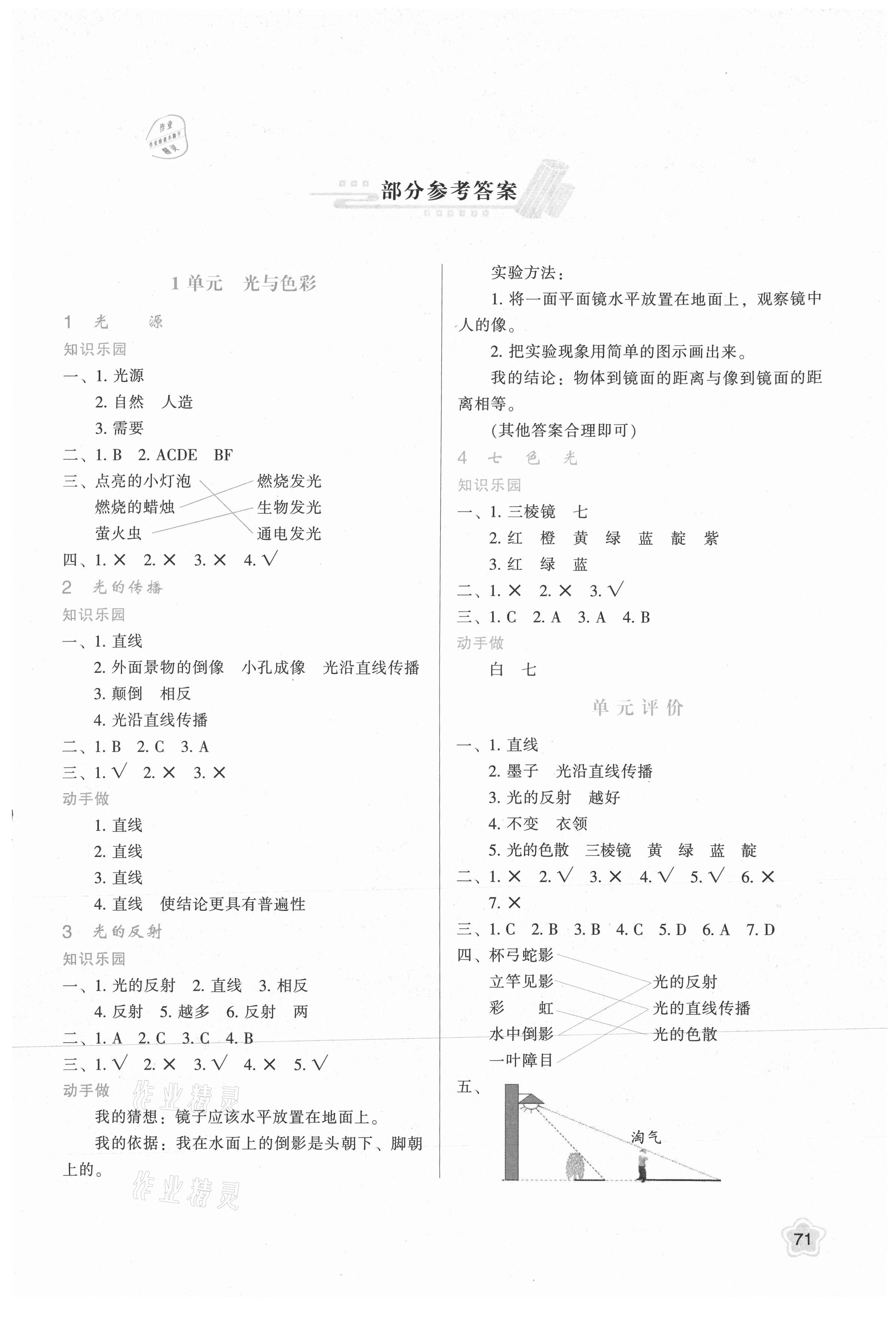 2021年新課程學習與評價五年級科學上冊蘇教版 第1頁