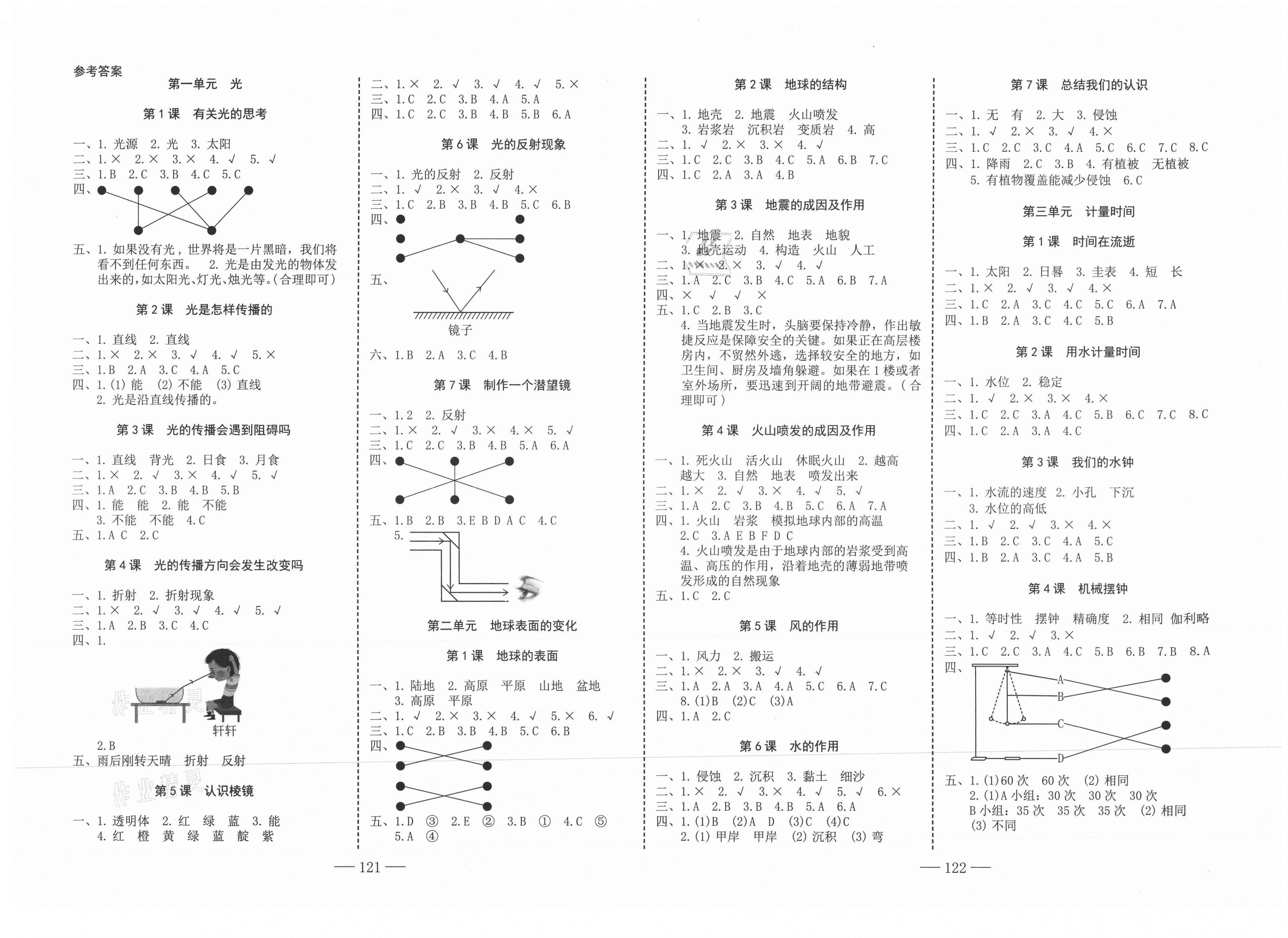 2021年科學(xué)速記大通關(guān)五年級上冊教科版 第1頁