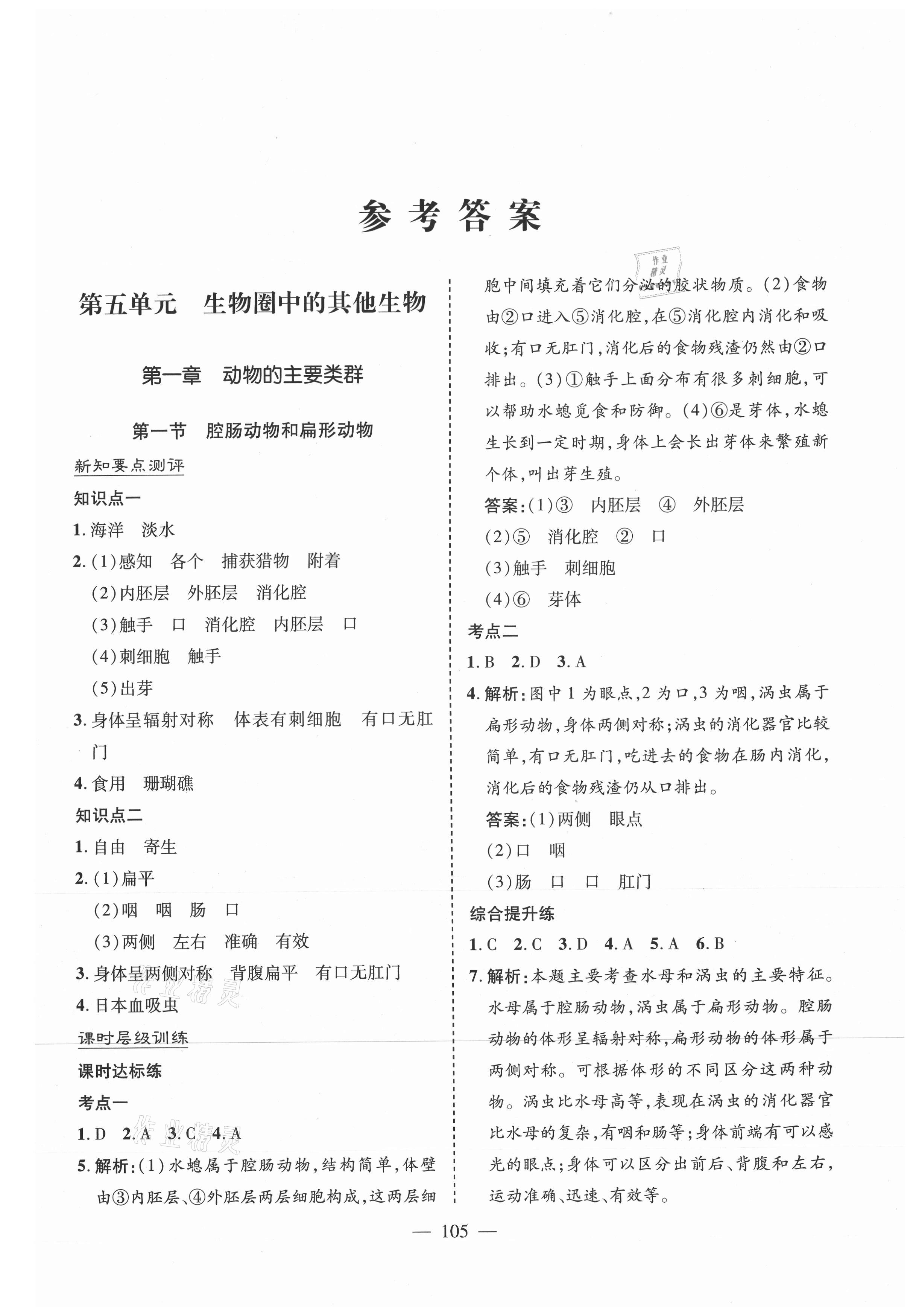 2021年新課堂同步學(xué)習(xí)與探究八年級(jí)生物上冊(cè)人教版 第1頁