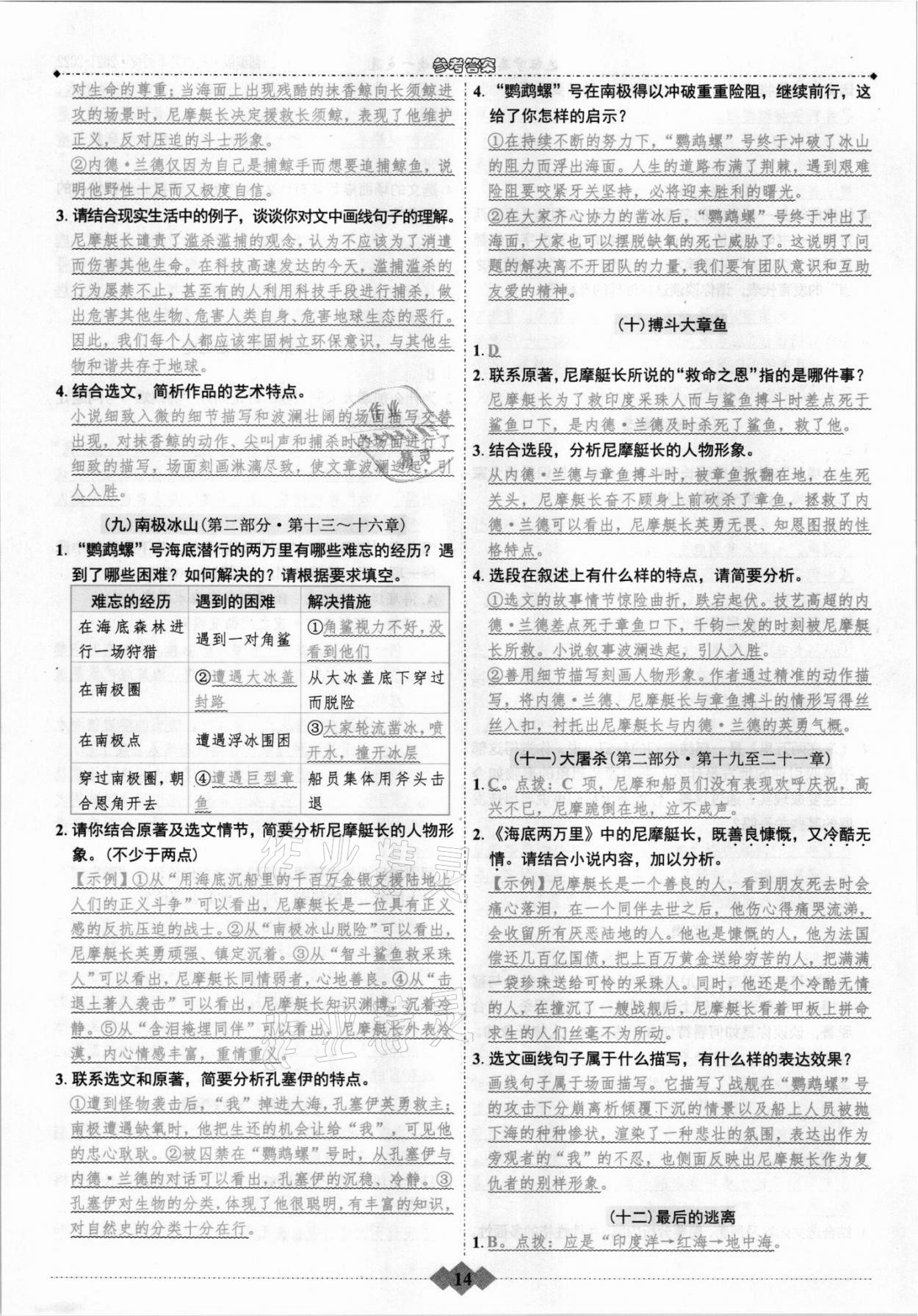 2022年廣東達標學案名著解讀一點通 第14頁