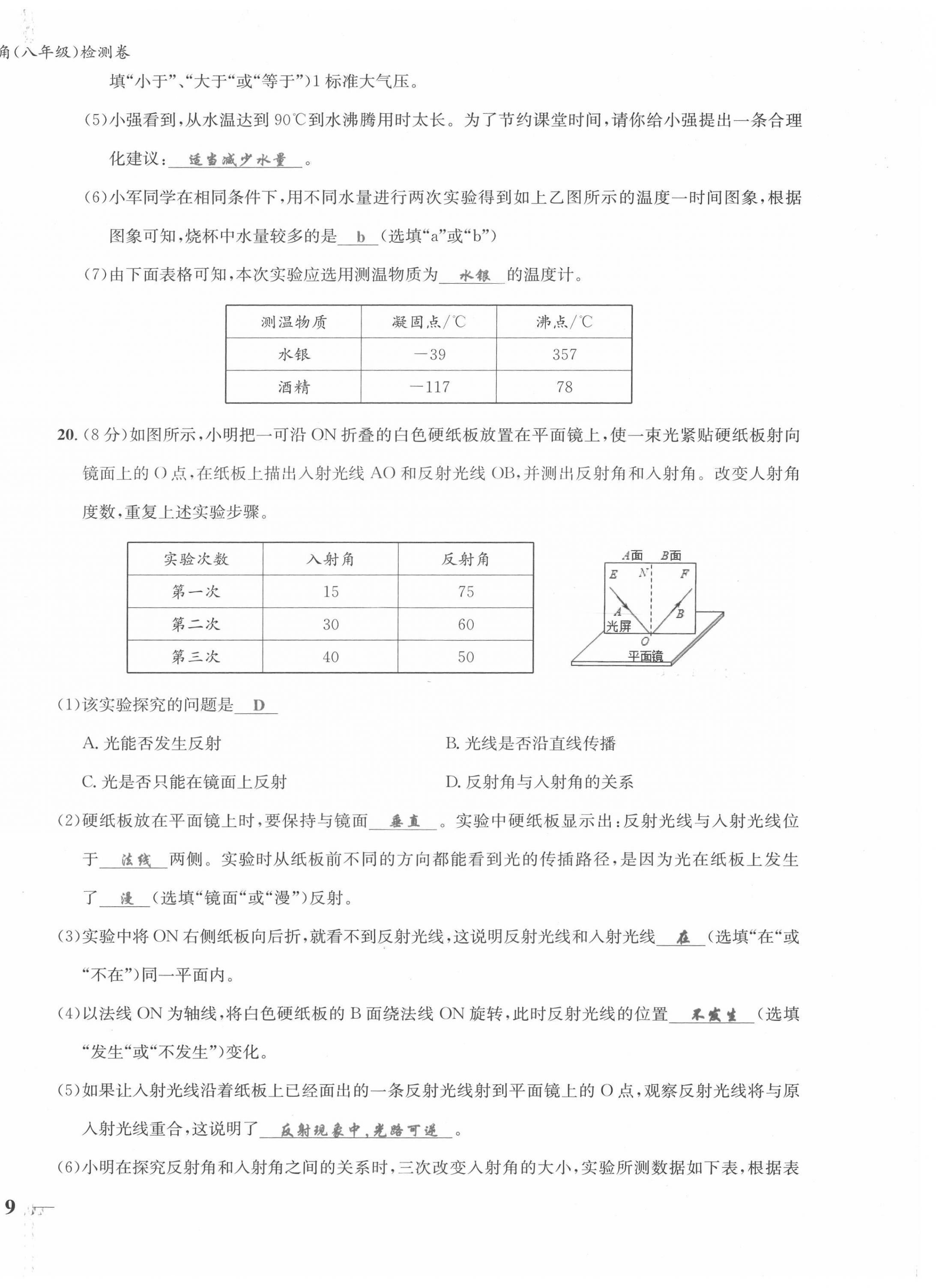 2021年新視角教輔系列叢書(shū)八年級(jí)物理上冊(cè)人教版 第18頁(yè)