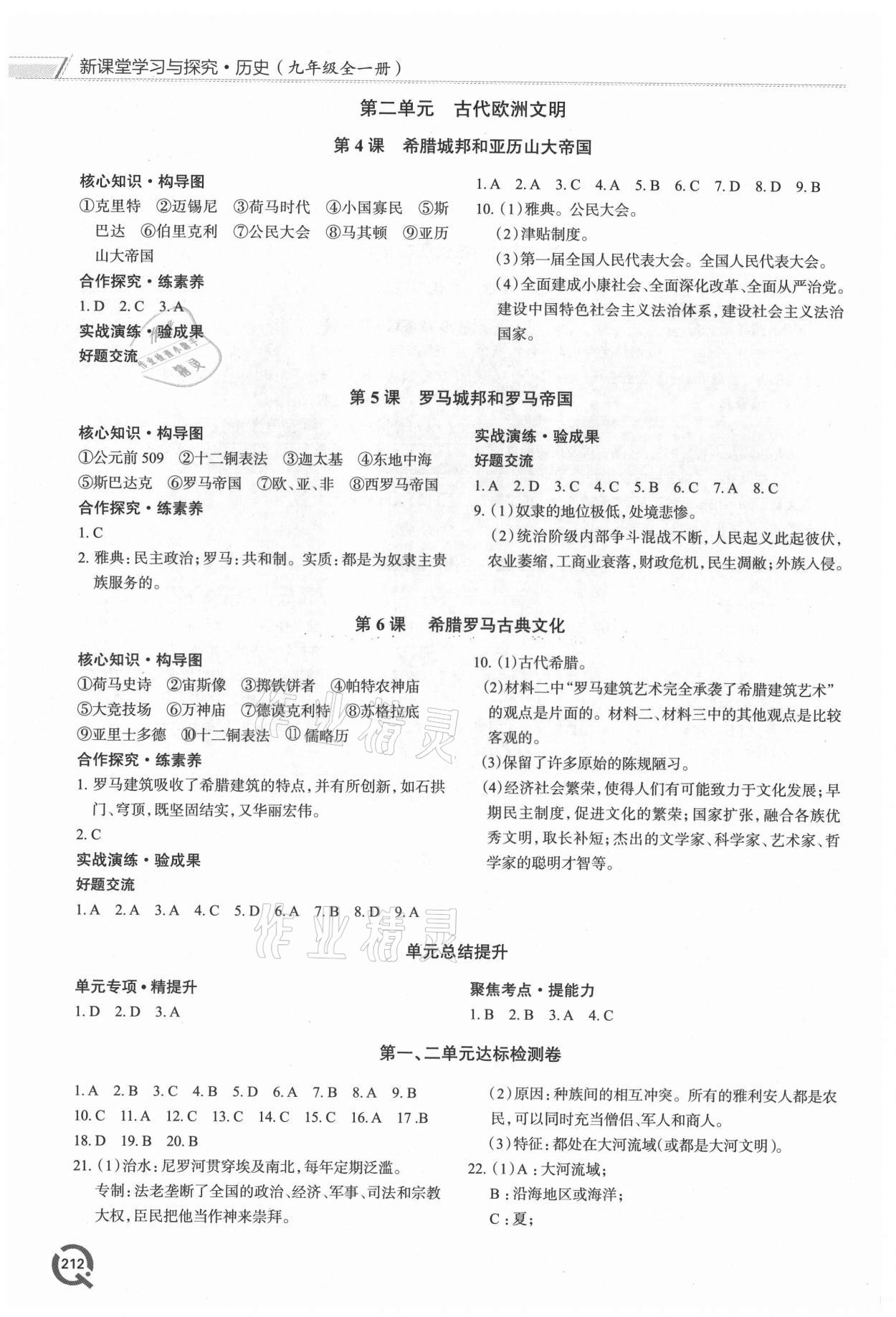 2021年新課堂學(xué)習(xí)與探究九年級(jí)歷史全一冊(cè)人教版 第2頁
