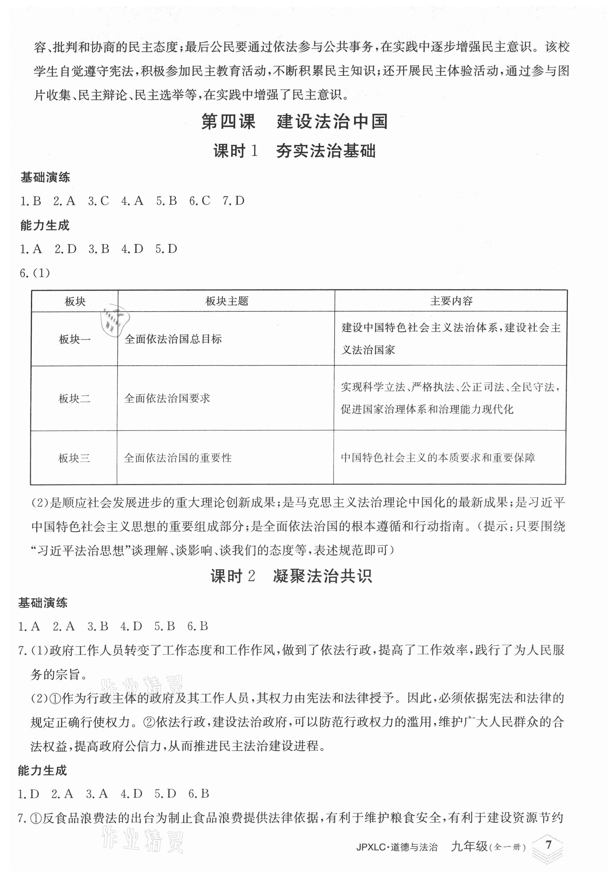 2021年金牌學練測九年級道德與法治全一冊人教版 第7頁