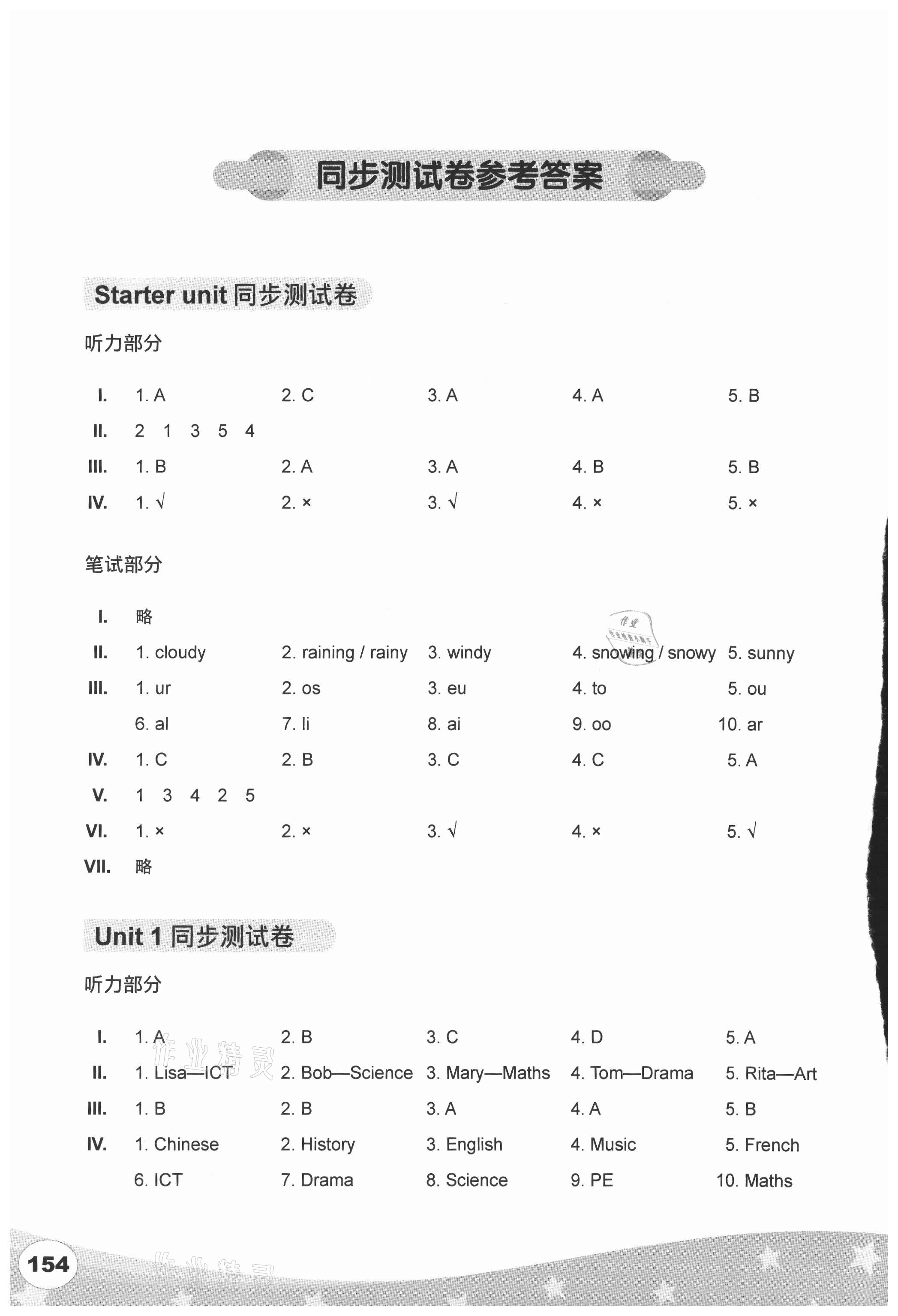 2021年剑桥小学英语同步测试卷六年级上册 第1页