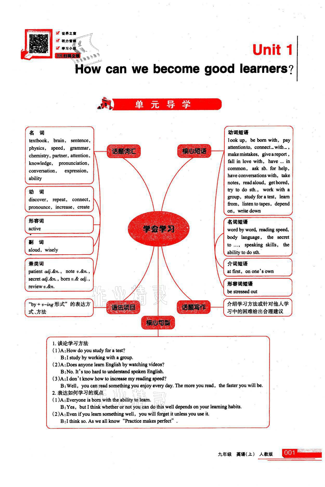 2021年學(xué)習(xí)之友九年級英語上冊人教版 參考答案第1頁