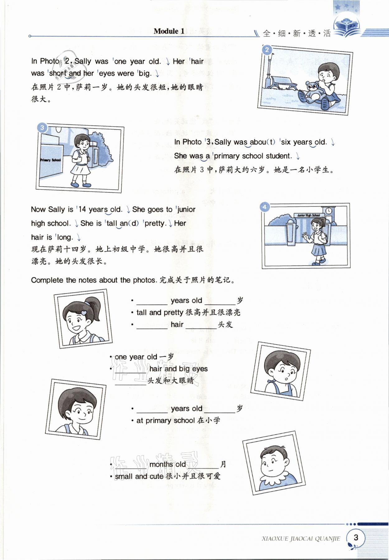 2021年教材課本六年級(jí)英語上冊(cè)滬教版 參考答案第3頁